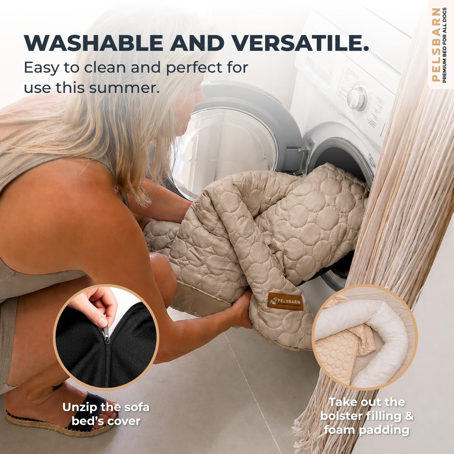 Cooling Dog Bed Ice Silk Self Cooling Non-Slip Washable