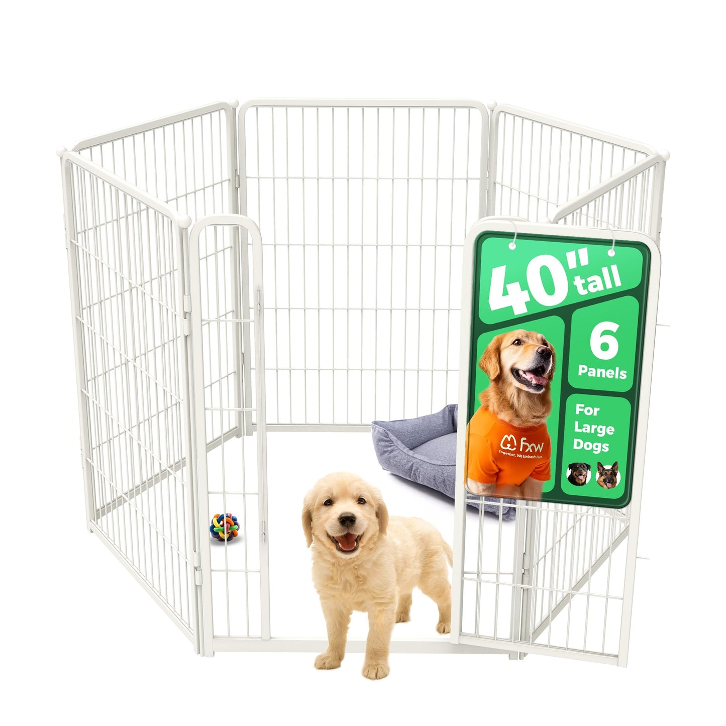 Indoor Dog Playpen Safe Secure Puppy Fence Stress Free