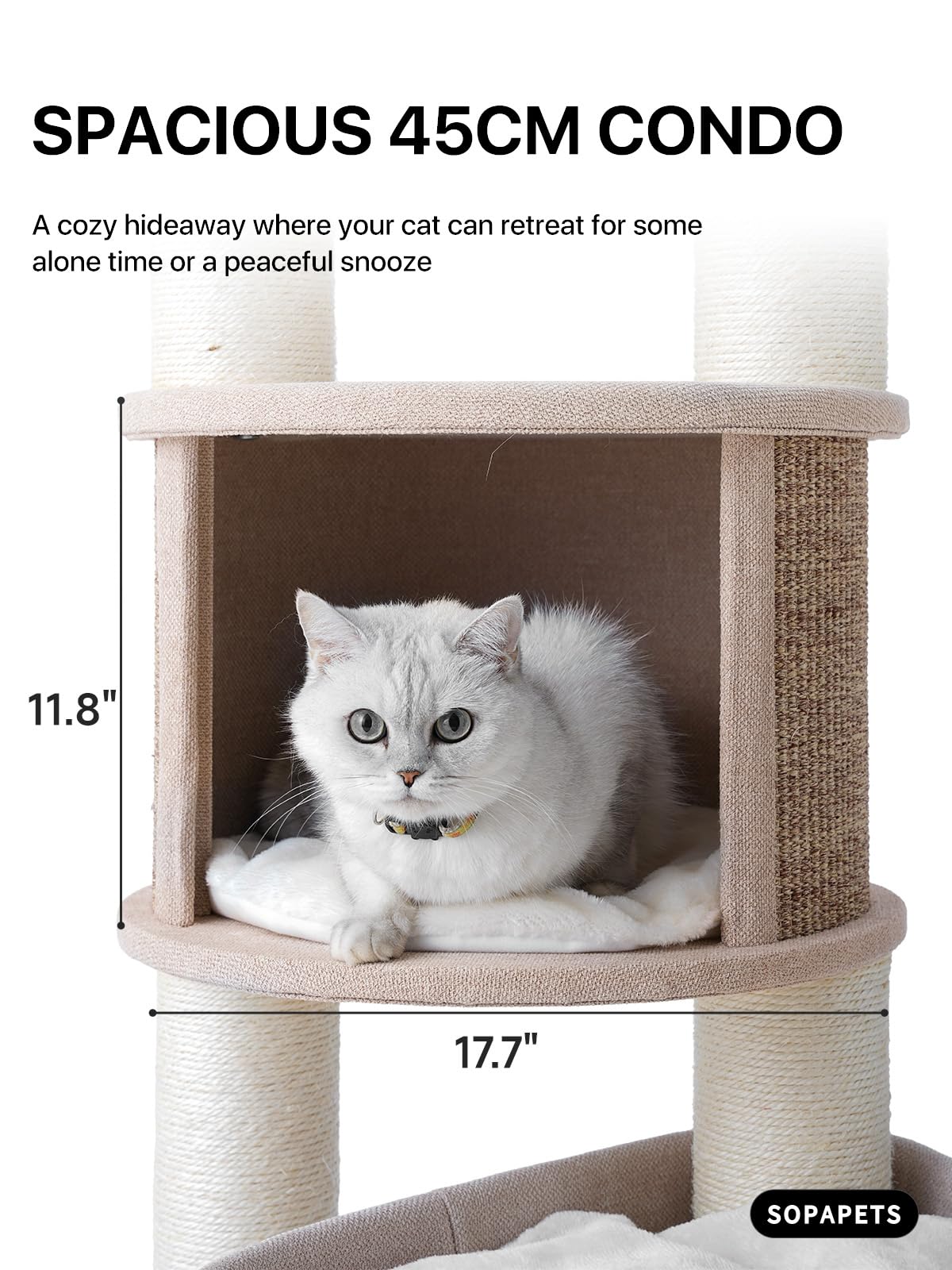 Sopapets Extra Large Cat Tree for Indoor Cats Large Adult