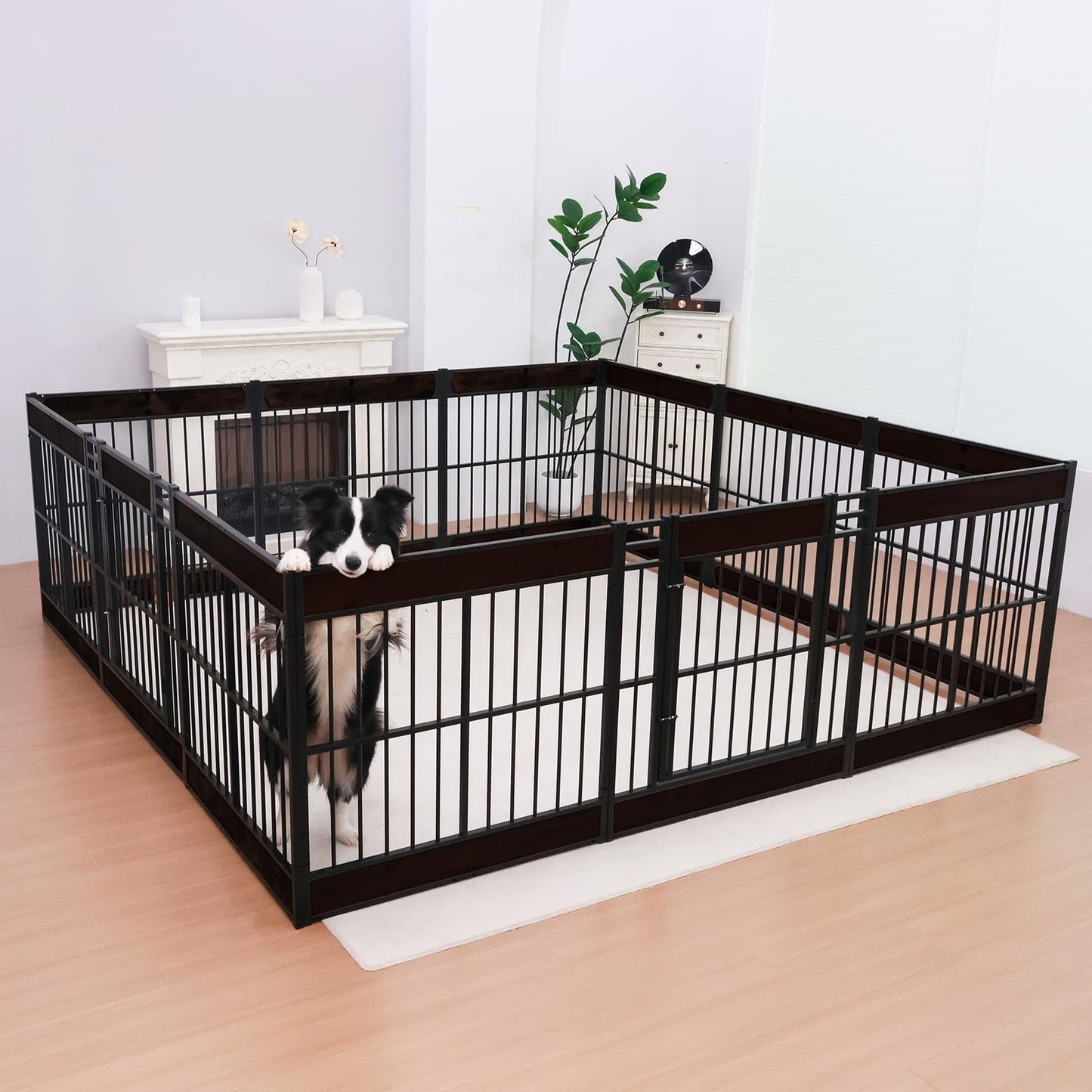 Heavy Duty Dog Playpen Indoor Furniture Style Puppy Pen