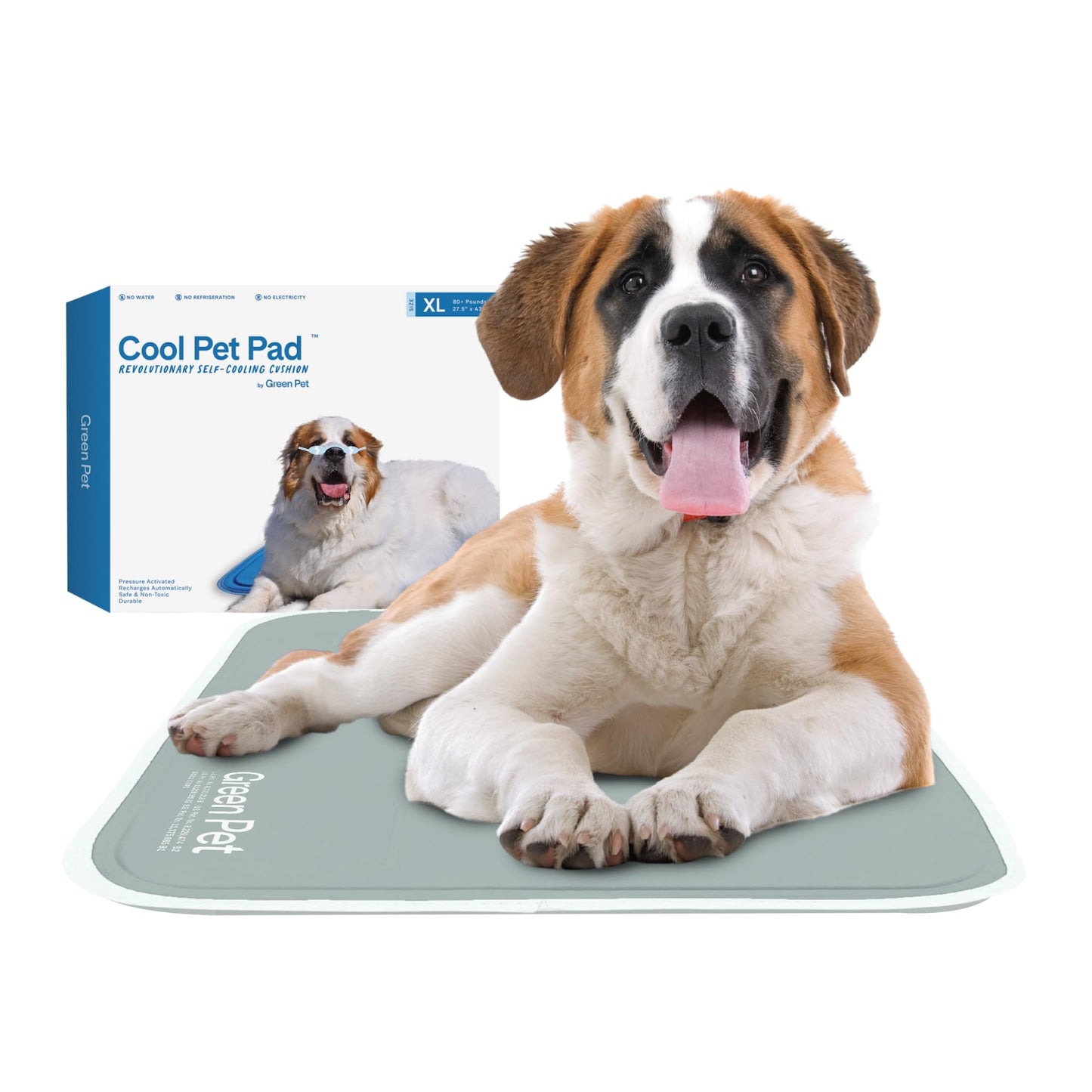 Pressure Activated Dog Cooling Mat Gel Crate Pad Large