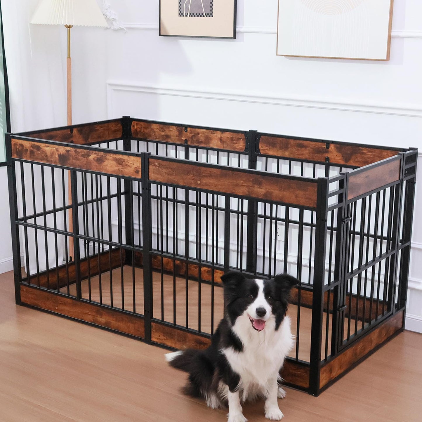 Heavy Duty Dog Playpen Indoor Furniture Style Puppy Pen