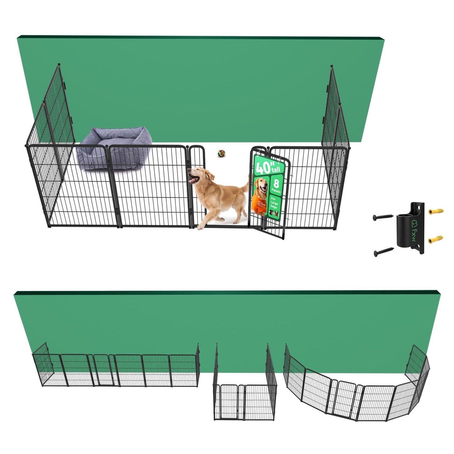 Indoor Dog Playpen Safe Secure Puppy Fence Stress Free