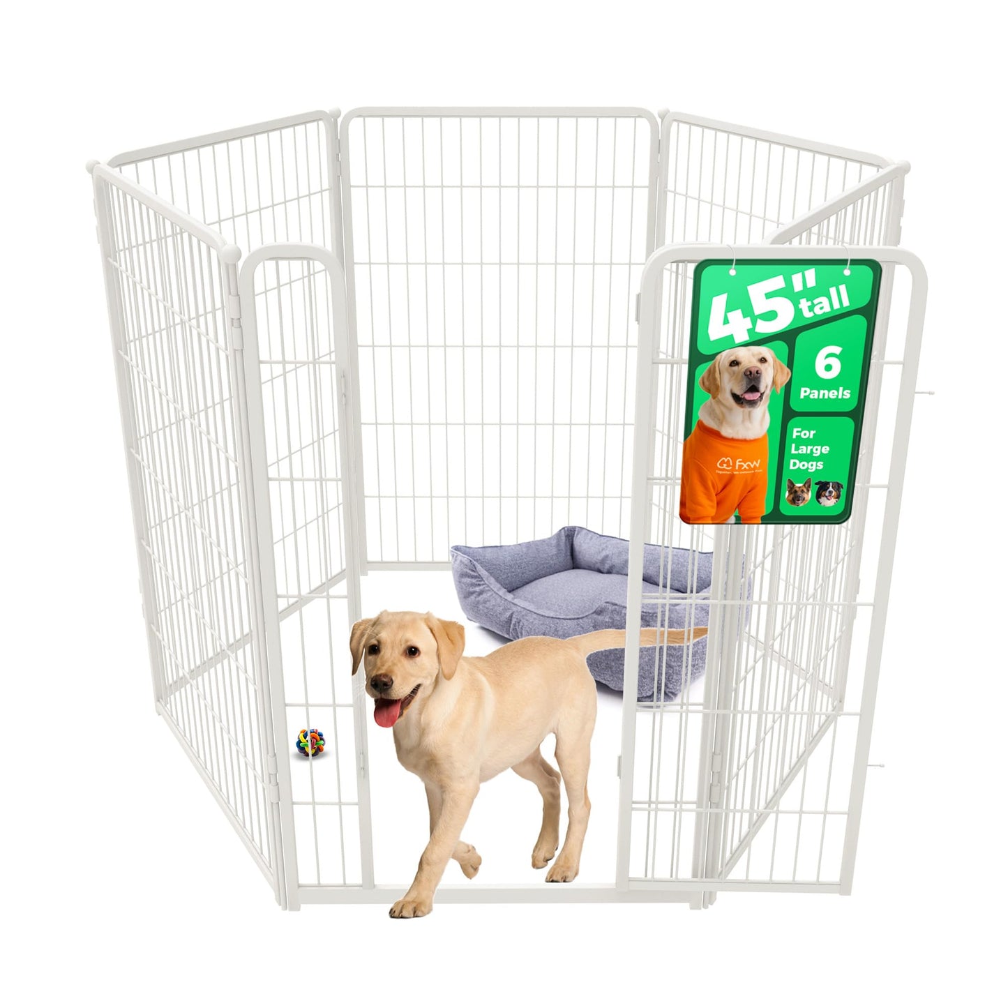 Indoor Dog Playpen Safe Secure Puppy Fence Stress Free