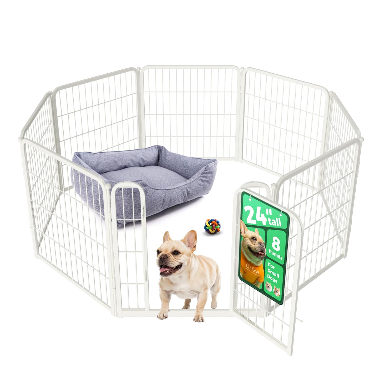 Indoor Dog Playpen Safe Secure Puppy Fence Stress Free