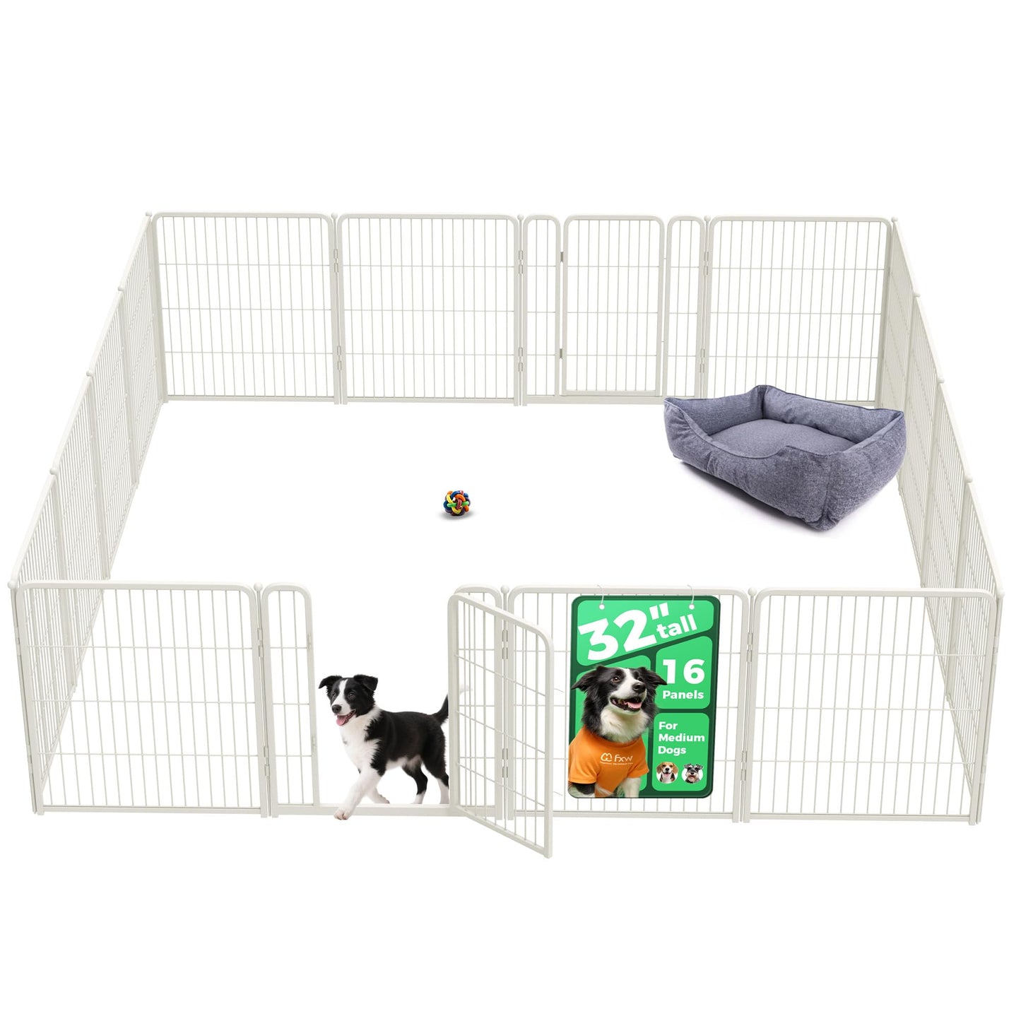 Indoor Dog Playpen Safe Secure Puppy Fence Stress Free