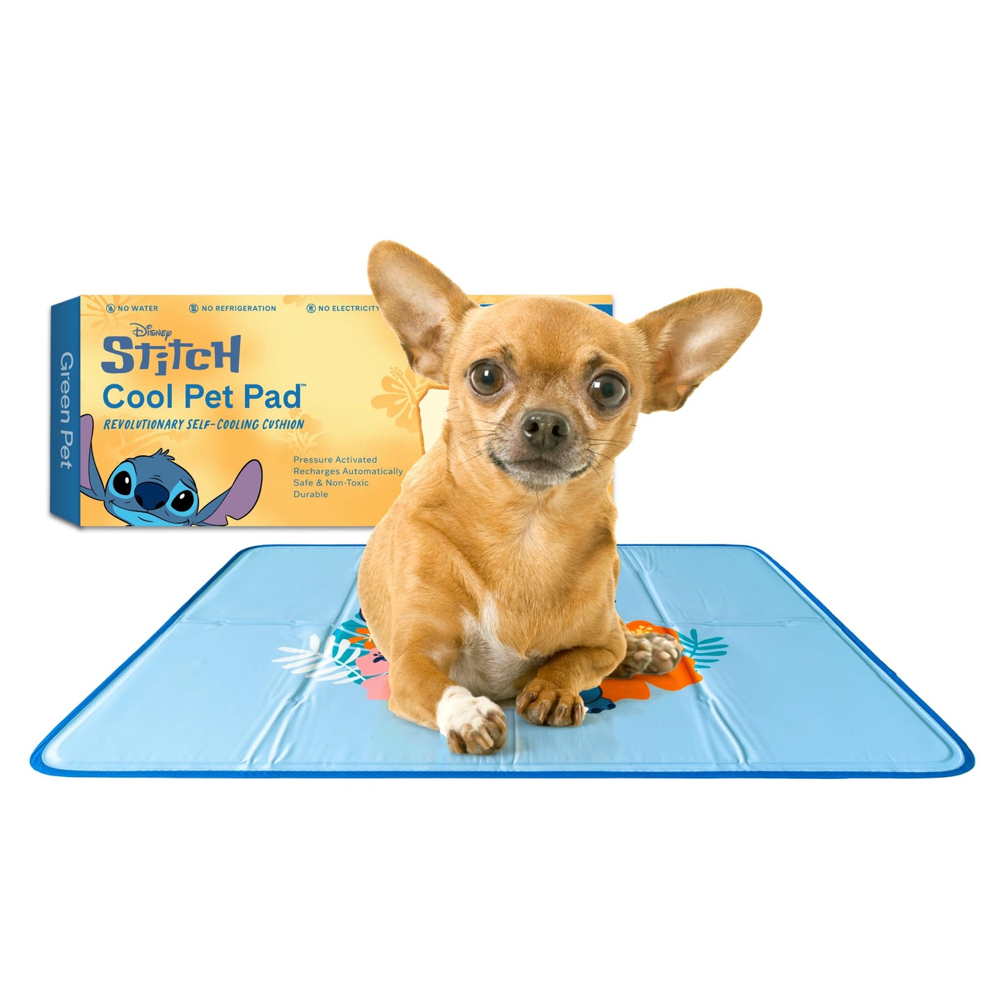 Pressure Activated Dog Cooling Mat Gel Crate Pad Large