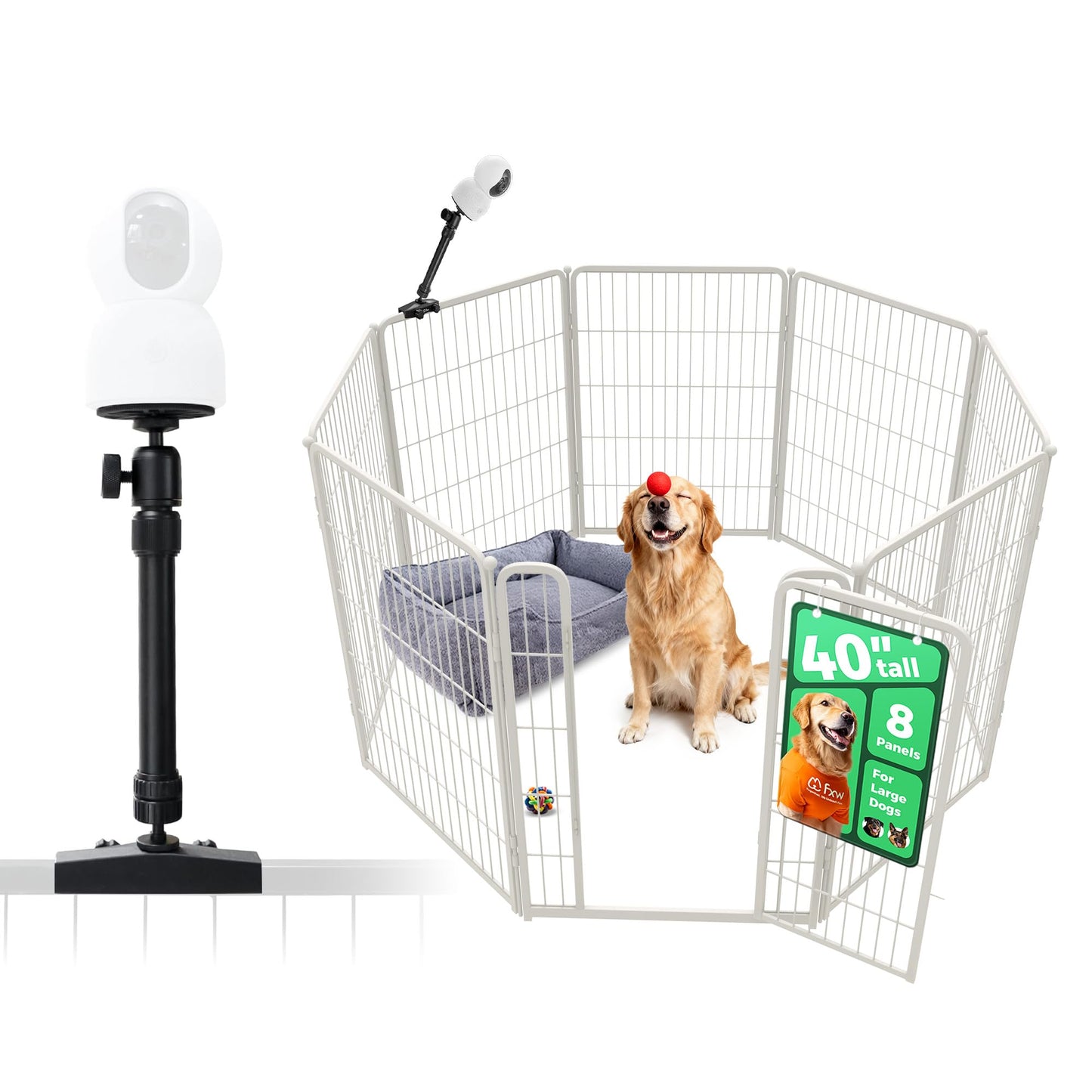 Indoor Dog Playpen Safe Secure Puppy Fence Stress Free