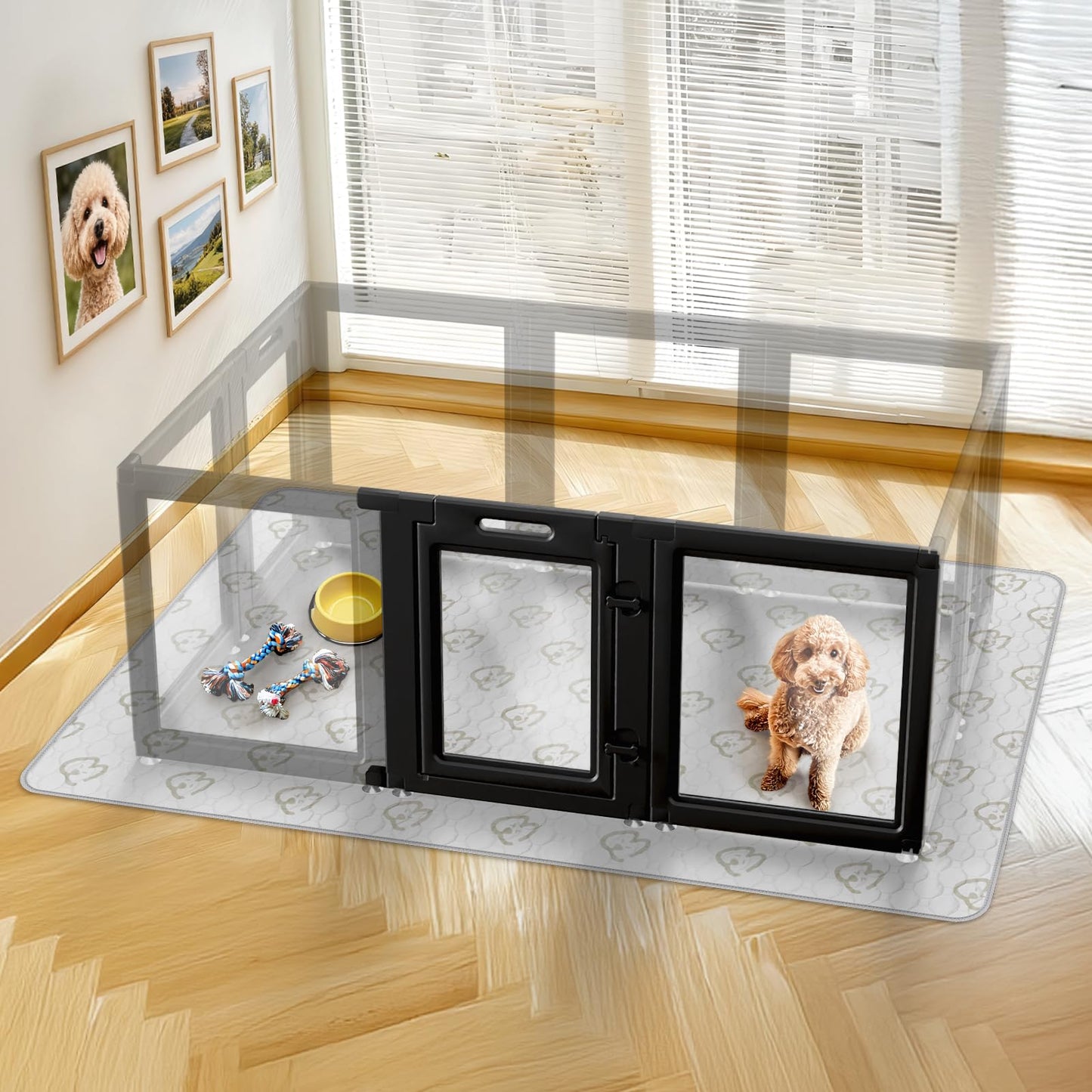 FXW AuraSpace Acrylic Indoor Dog Playpen