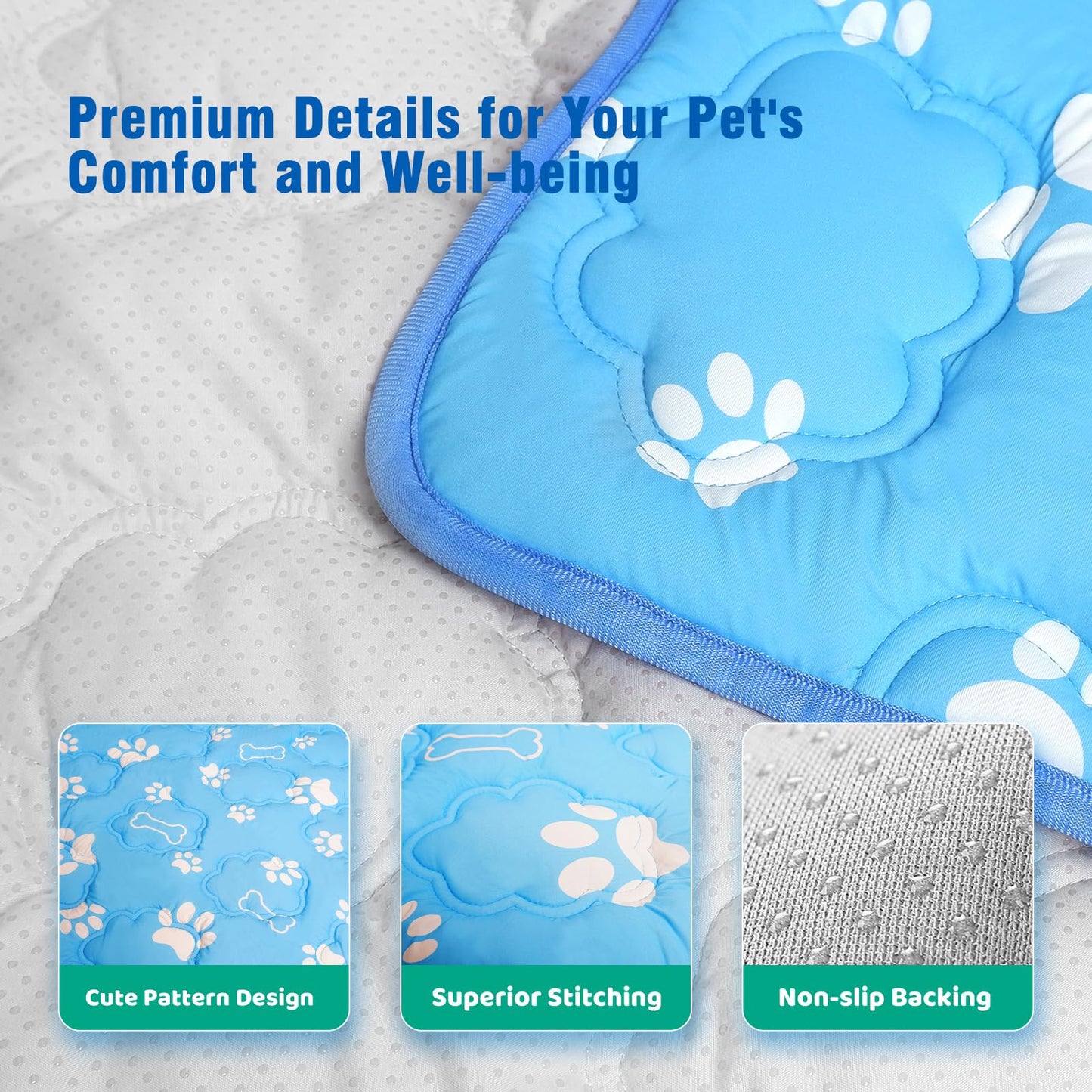 Prisay Dog Cooling mat for Large Dogs