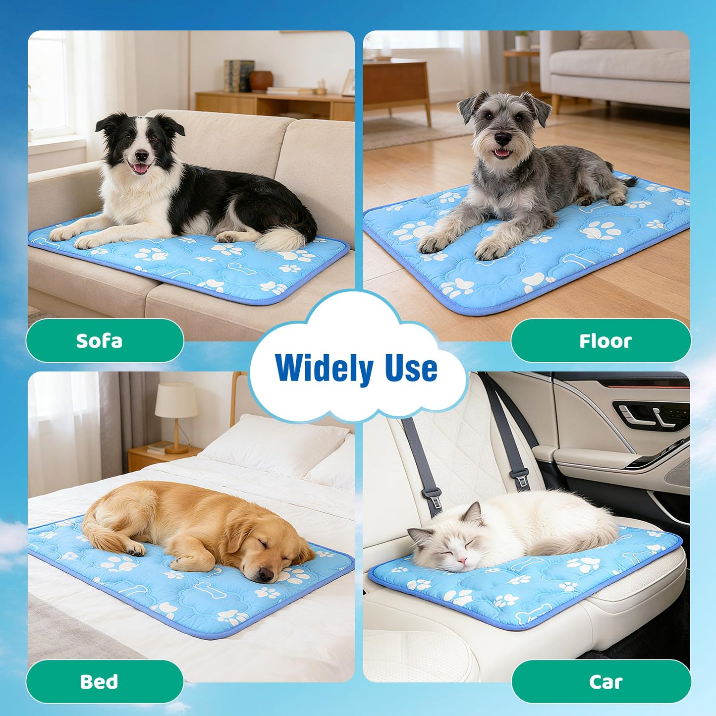 Prisay Dog Cooling mat for Large Dogs