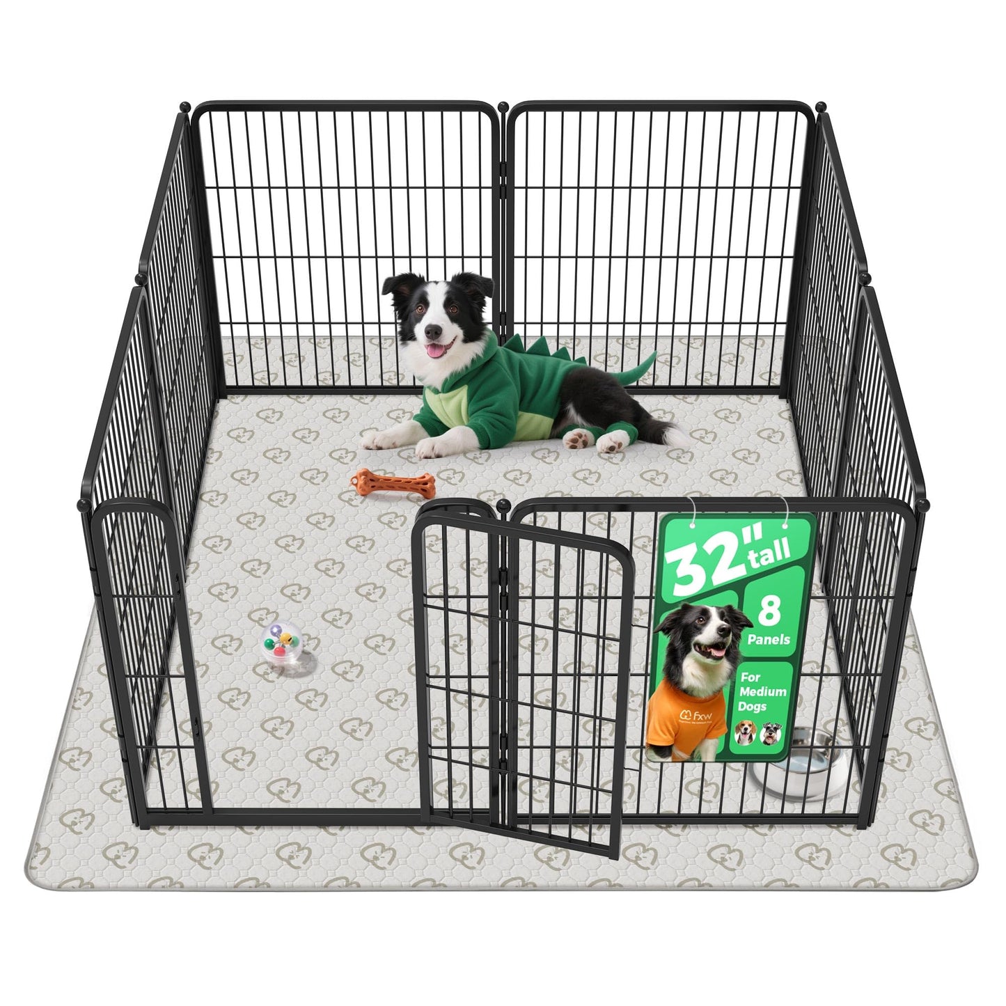 Indoor Dog Playpen Safe Secure Puppy Fence Stress Free