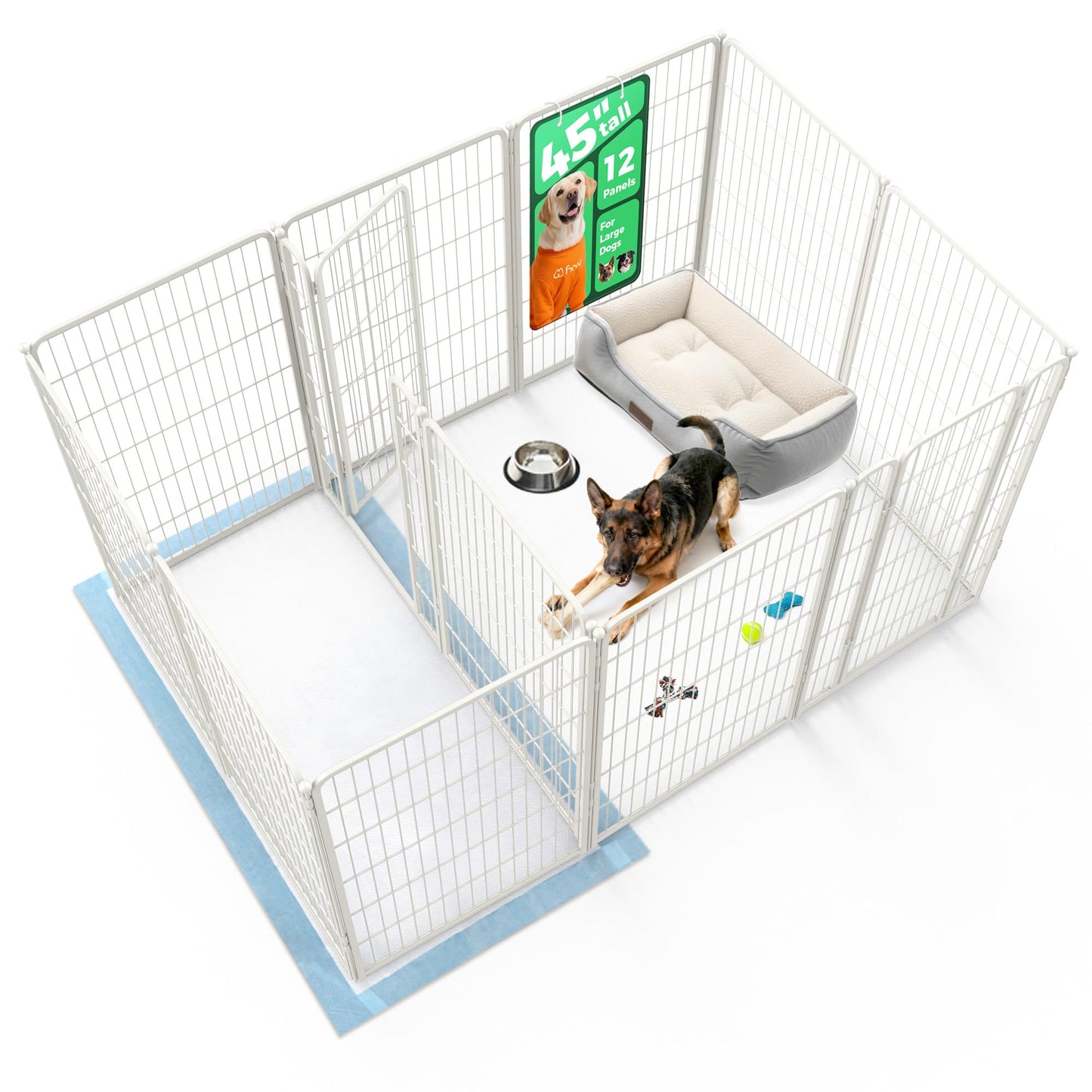 Indoor Dog Playpen Safe Secure Puppy Fence Stress Free