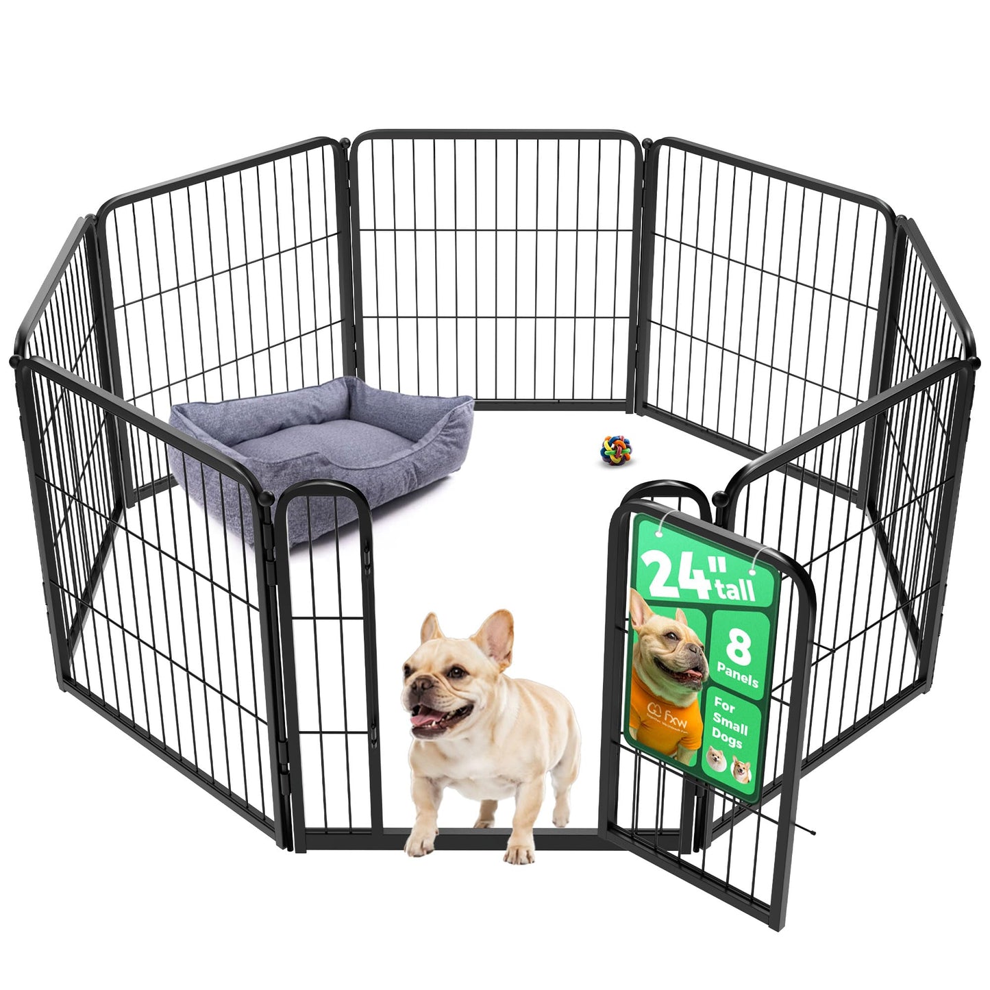 Indoor Dog Playpen Safe Secure Puppy Fence Stress Free