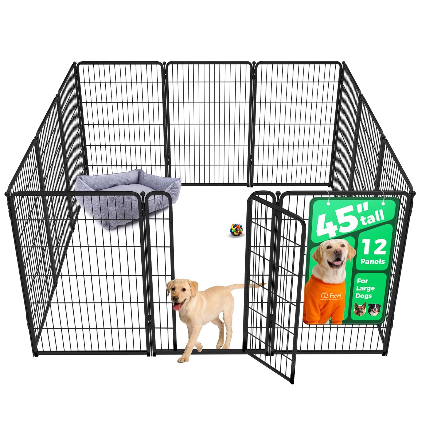 Indoor Dog Playpen Safe Secure Puppy Fence Stress Free