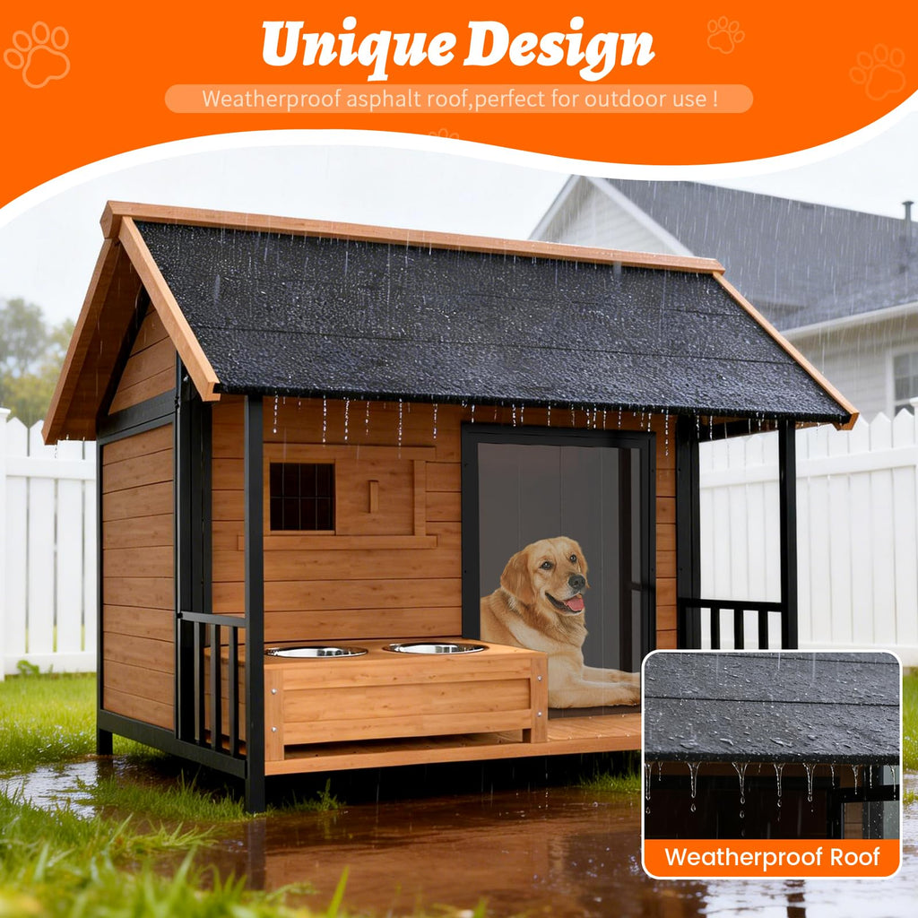 BuddyManor Dog House with Insulated Liner(3BM0005+3BM0004)