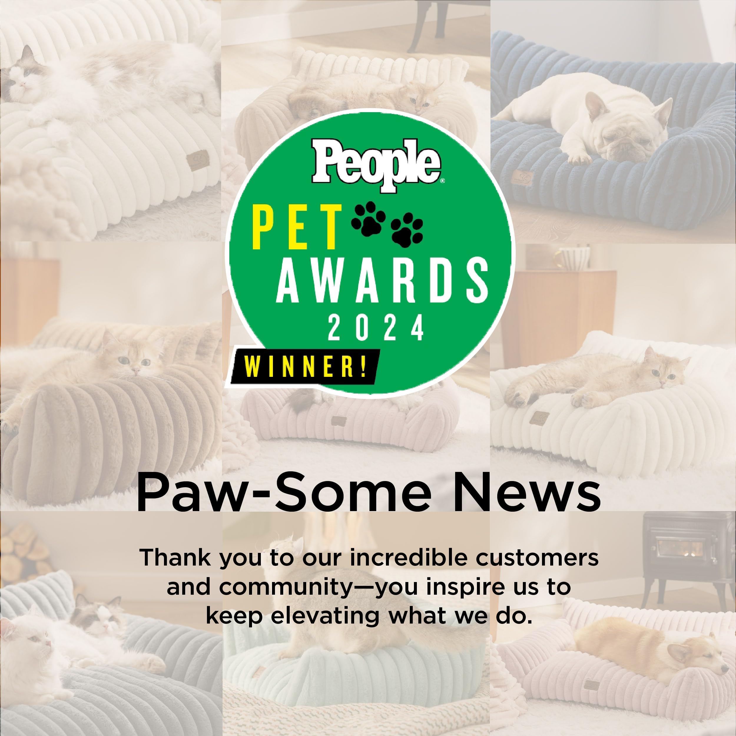 Bedsure Cute Pet Couch - Fluffy Cat Sofa with Premium Soft Corduroy Fleece, Fuzzy Pet Couch Bed with Removable Washable Cover, Supportive Cat Chair