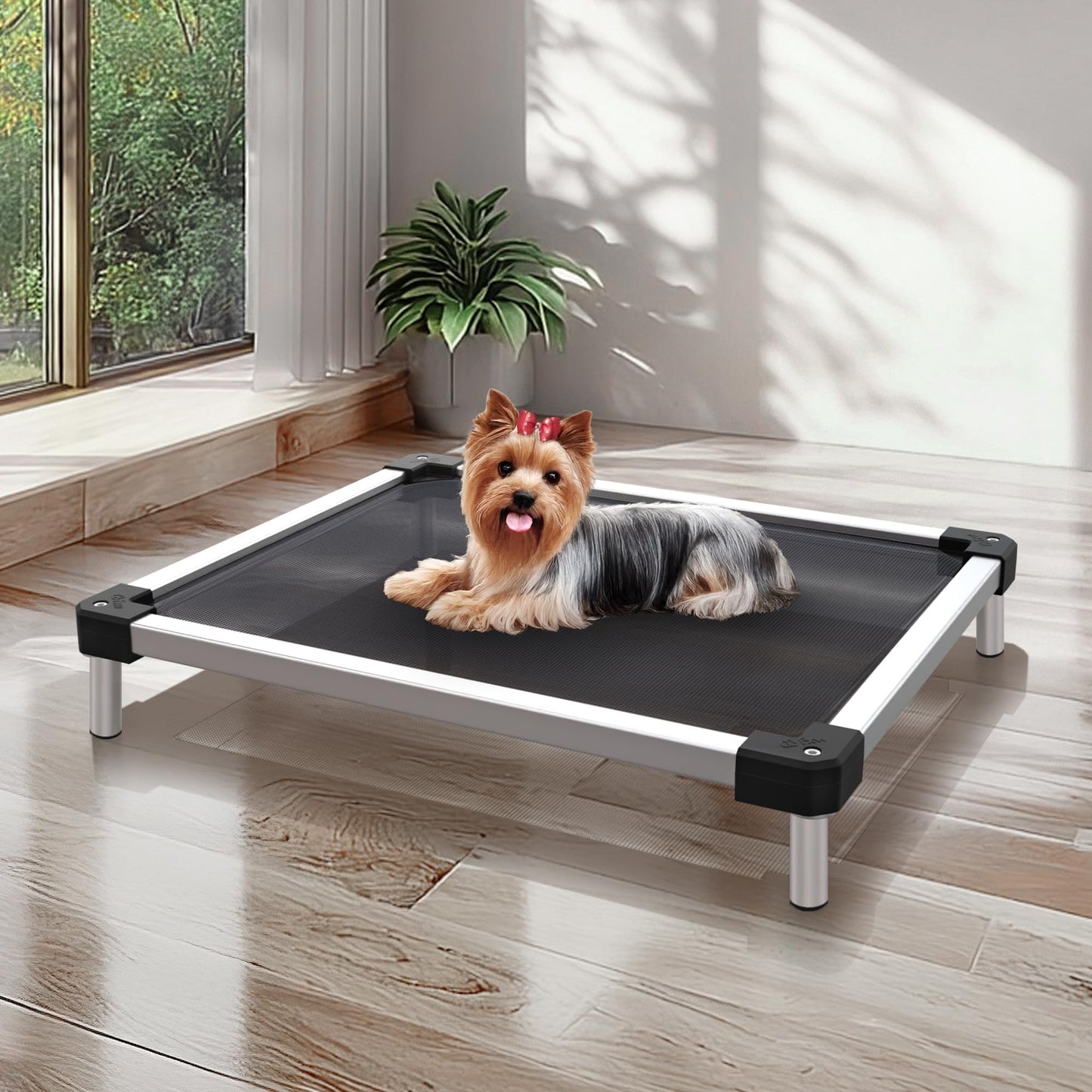 Chew Proof Elevated Dog Bed Raised Cooling Cot Waterproof