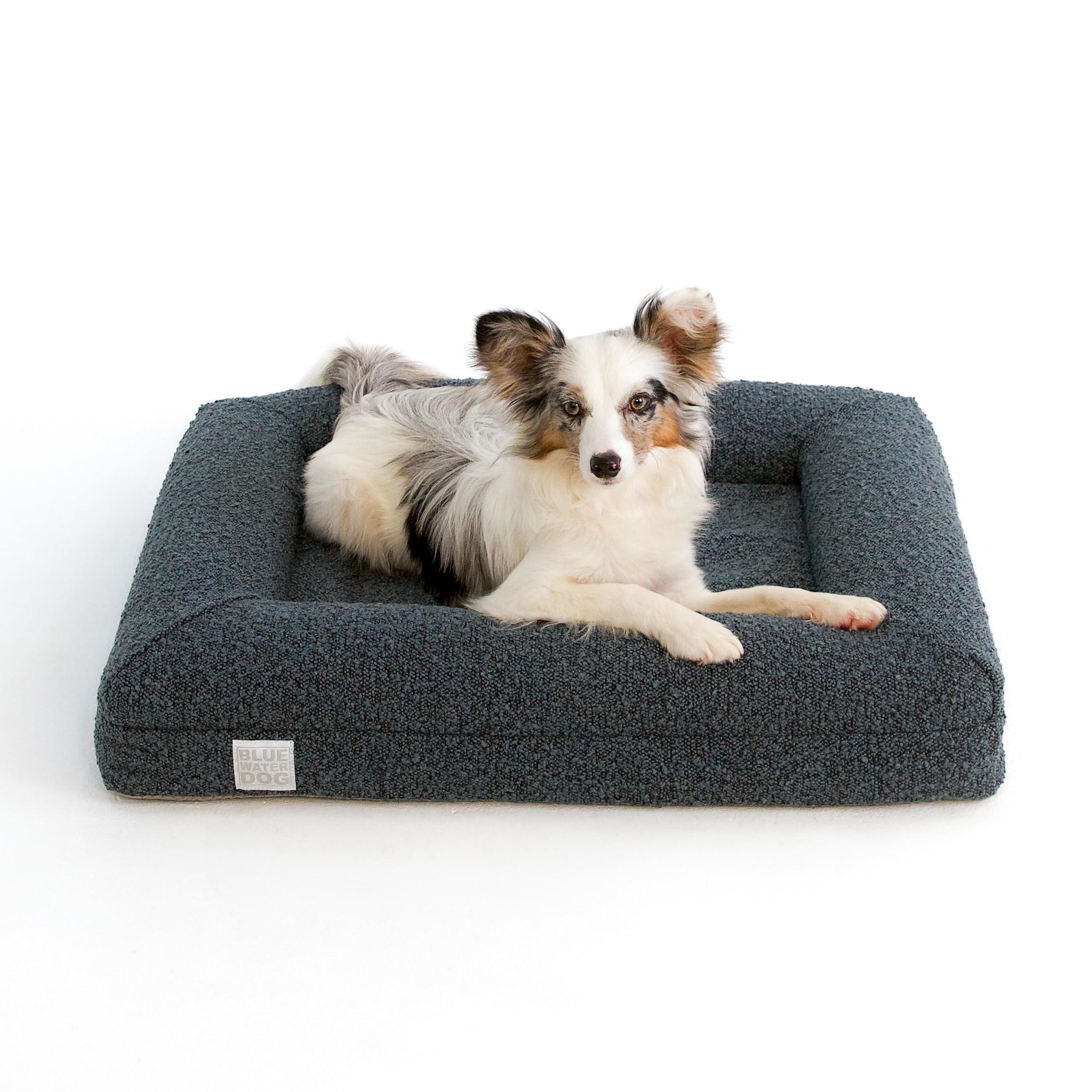 Bluewater Dog Boucle Orthopedic Memory Foam Bed with Machine Washable Boucle Cover and Waterproof Liner