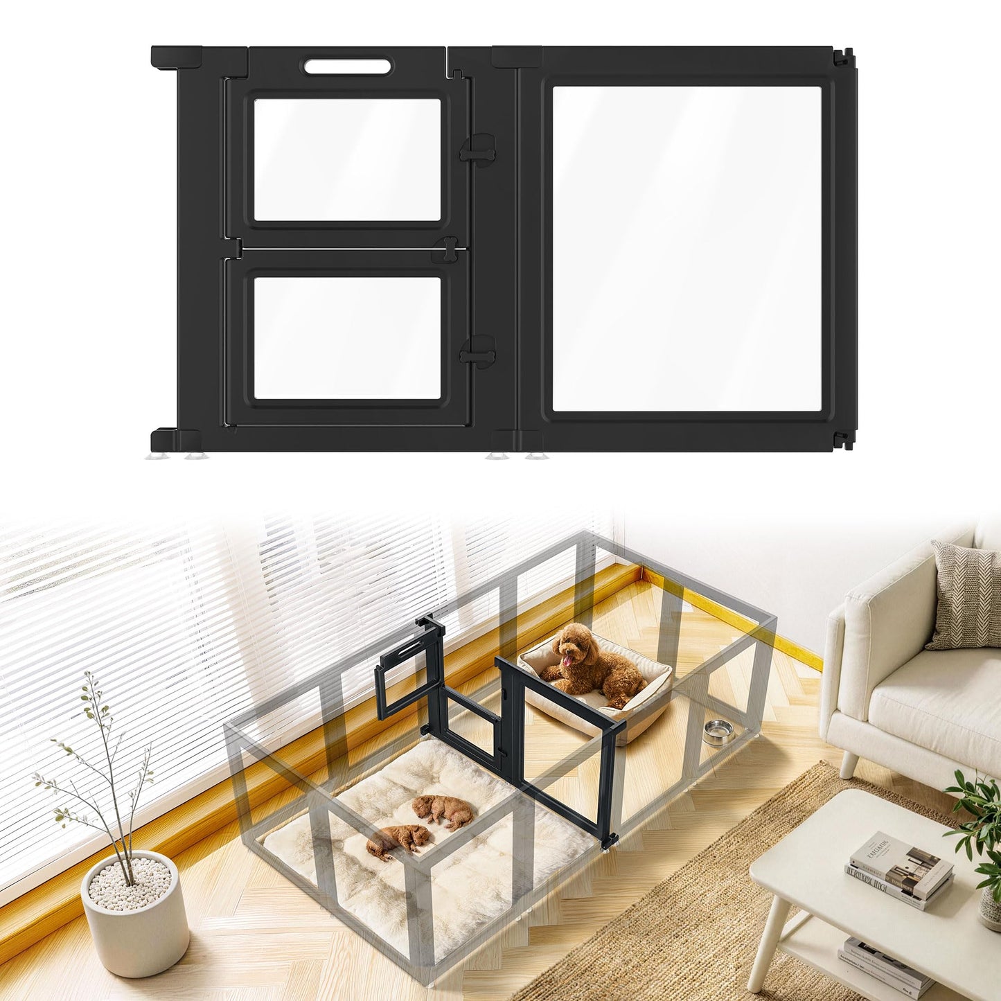 FXW AuraSpace Acrylic Indoor Dog Playpen