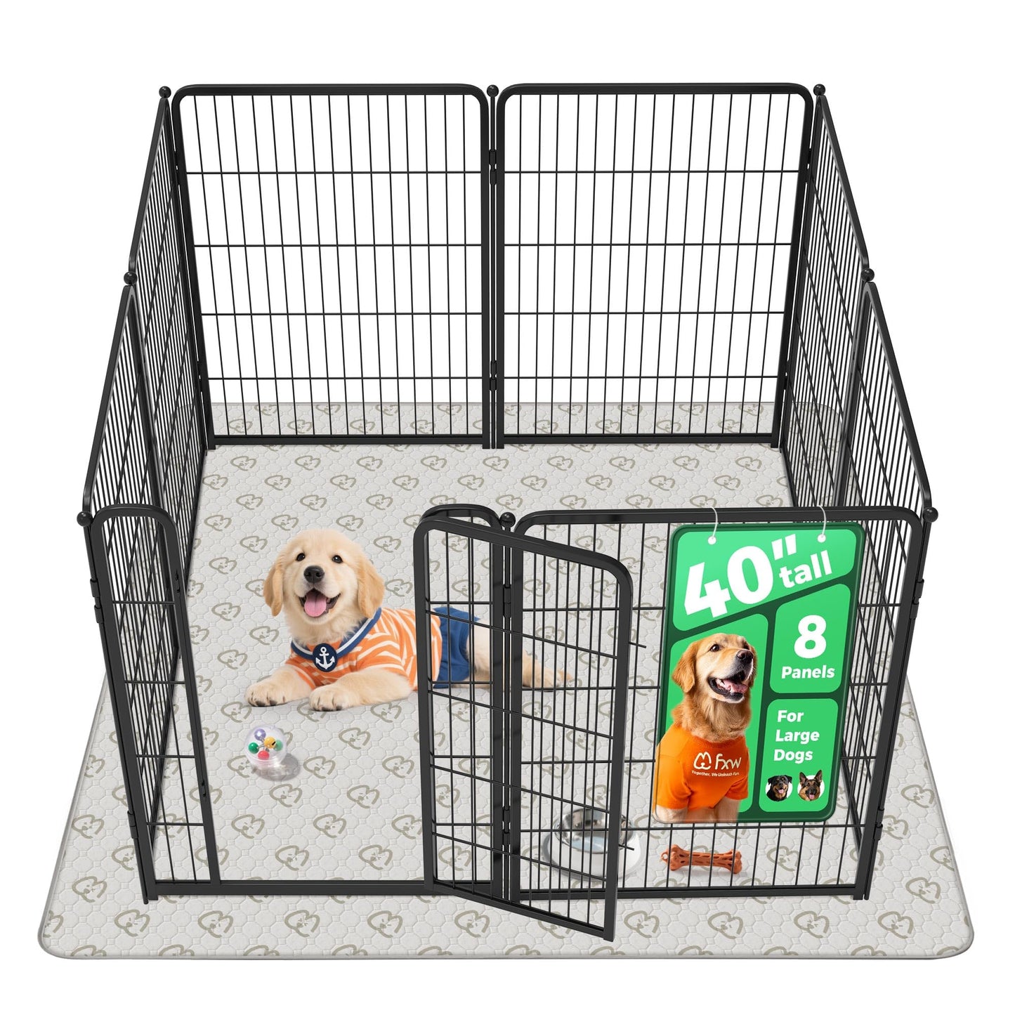 Indoor Dog Playpen Safe Secure Puppy Fence Stress Free