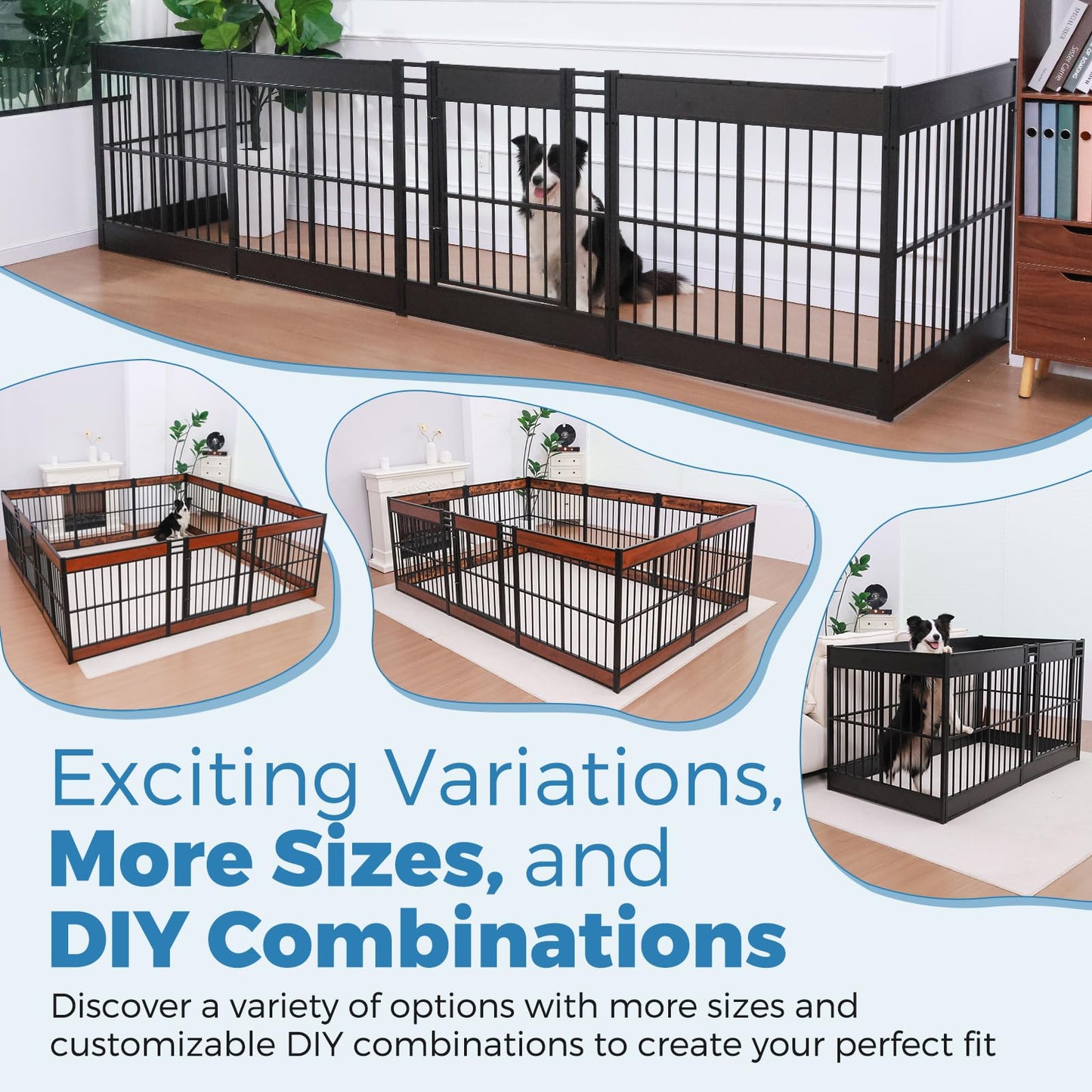 Heavy Duty Dog Playpen Indoor Furniture Style Puppy Pen