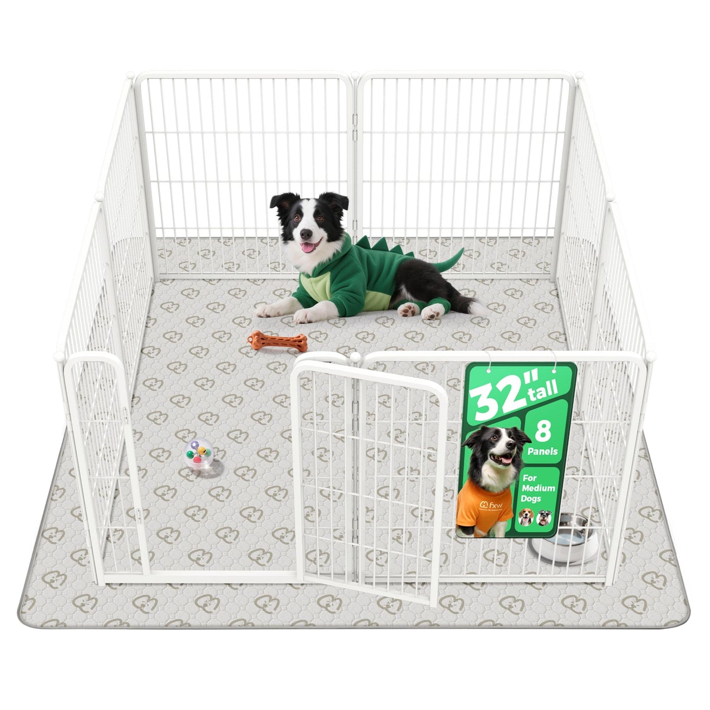 Indoor Dog Playpen Safe Secure Puppy Fence Stress Free