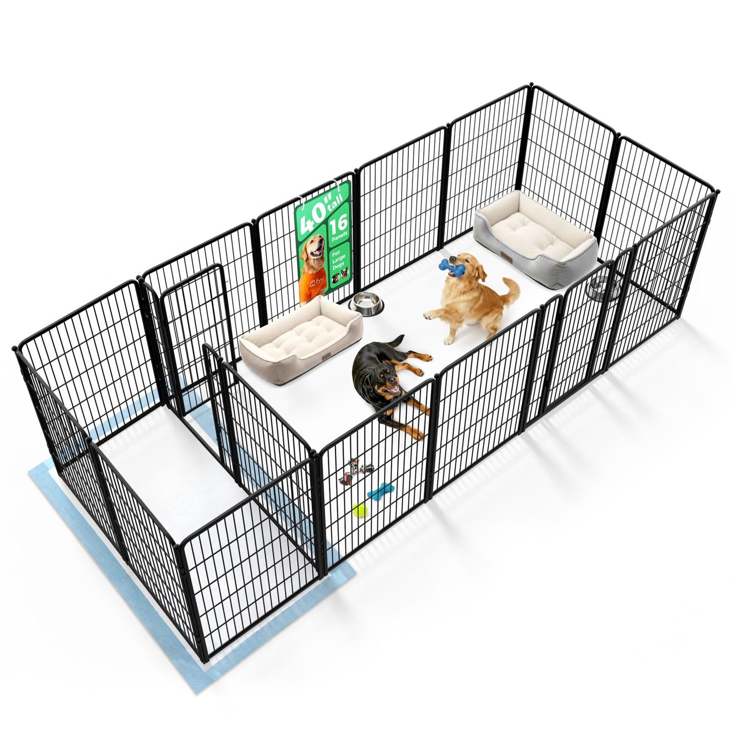 Indoor Dog Playpen Safe Secure Puppy Fence Stress Free