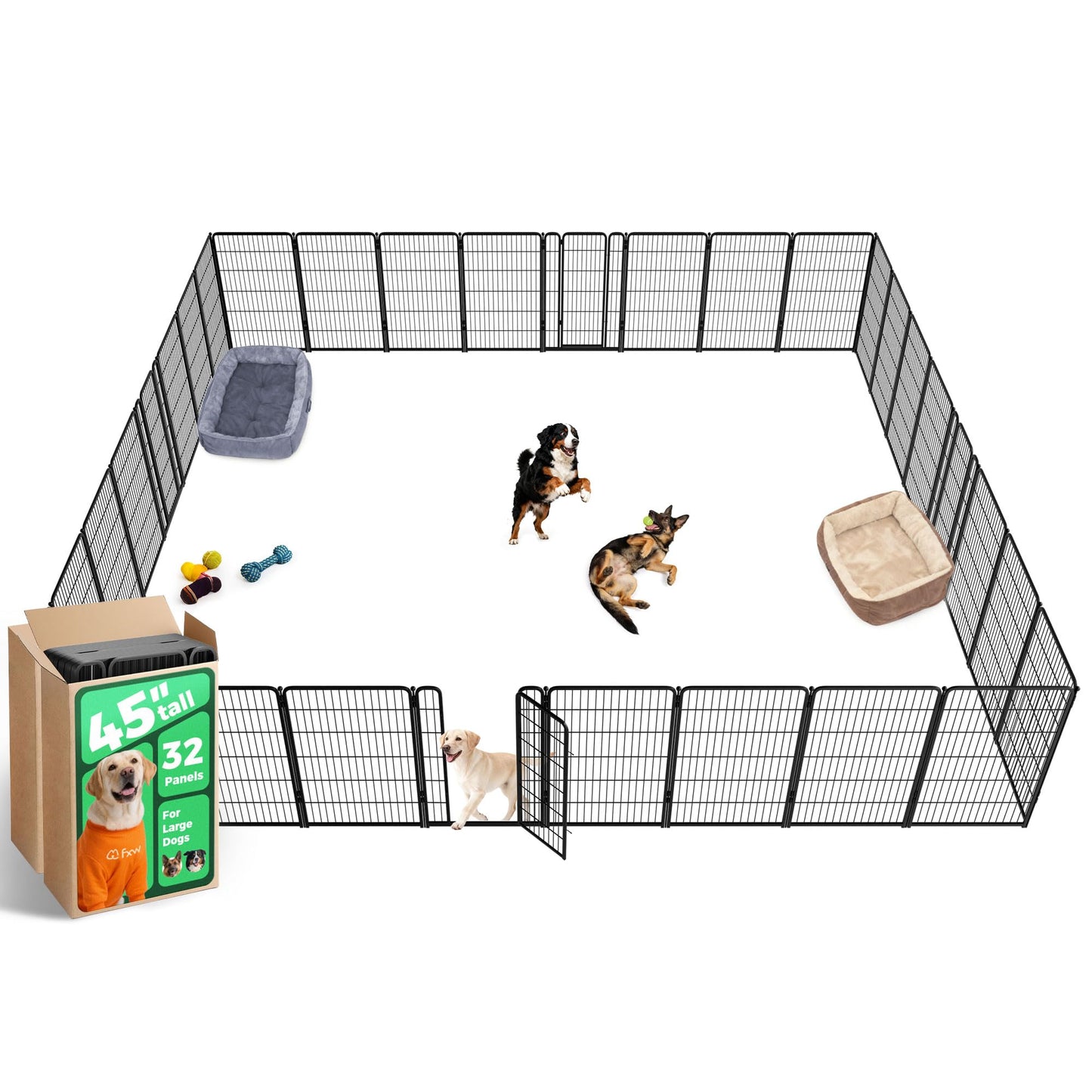 Indoor Dog Playpen Safe Secure Puppy Fence Stress Free