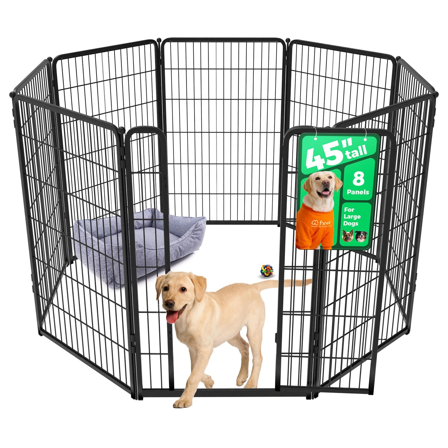 Indoor Dog Playpen Safe Secure Puppy Fence Stress Free