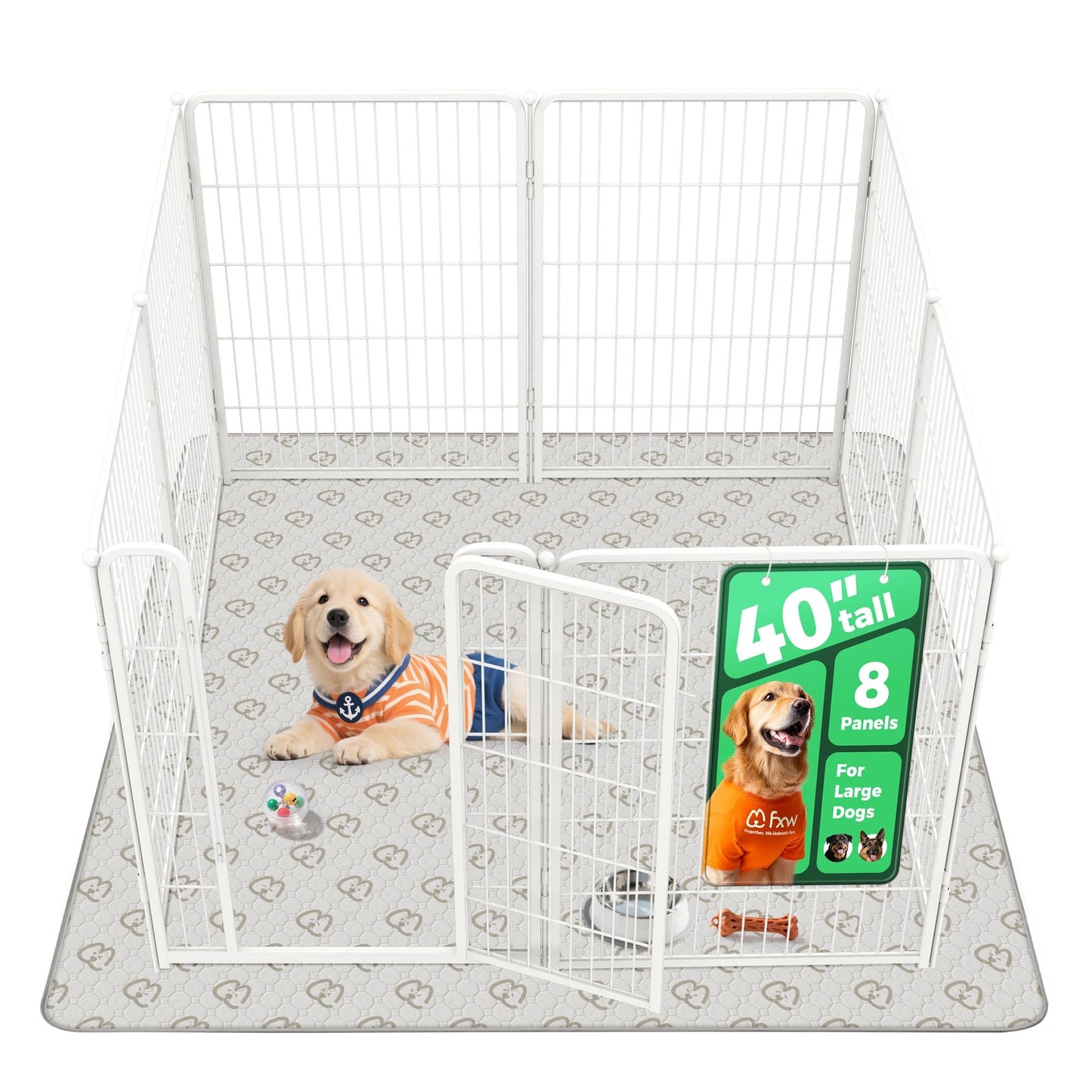 Indoor Dog Playpen Safe Secure Puppy Fence Stress Free