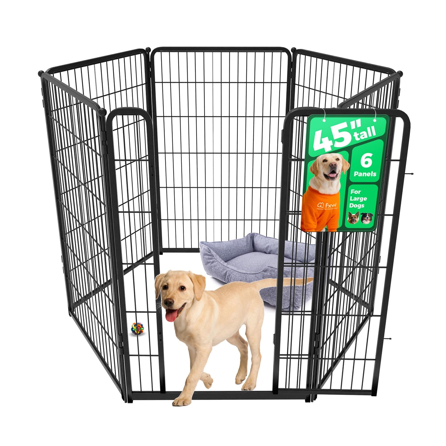 Indoor Dog Playpen Safe Secure Puppy Fence Stress Free