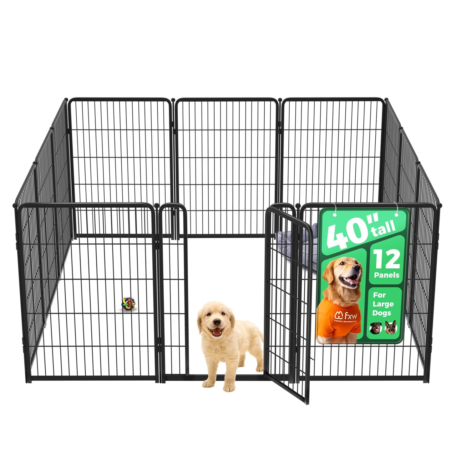 Indoor Dog Playpen Safe Secure Puppy Fence Stress Free
