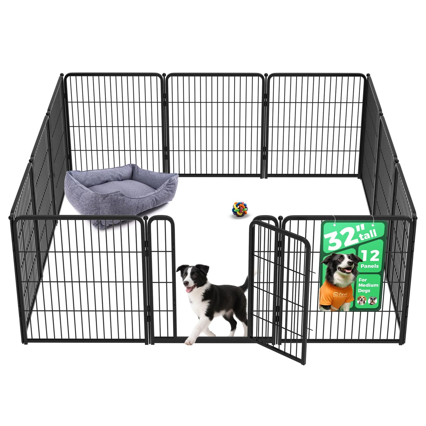 Indoor Dog Playpen Safe Secure Puppy Fence Stress Free