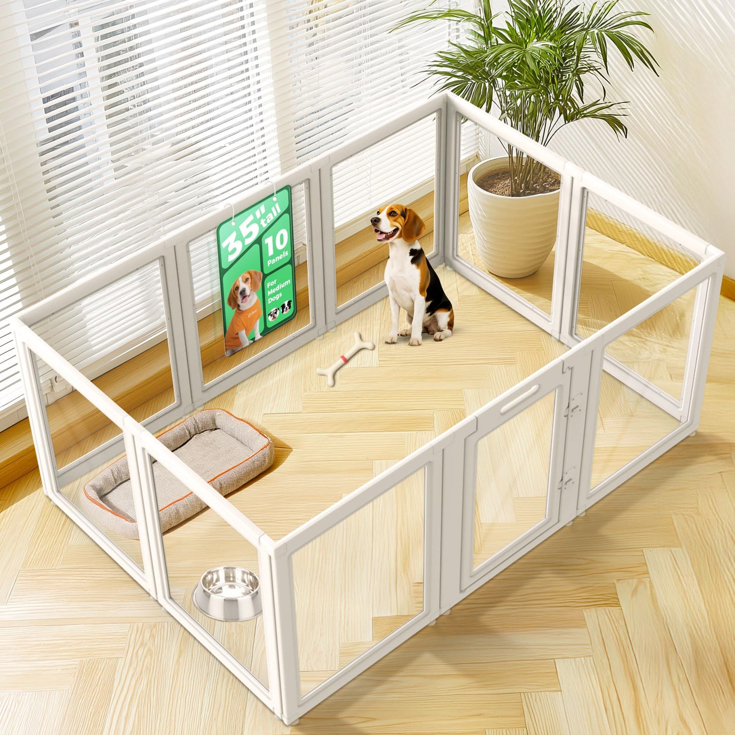 FXW AuraSpace Acrylic Indoor Dog Playpen