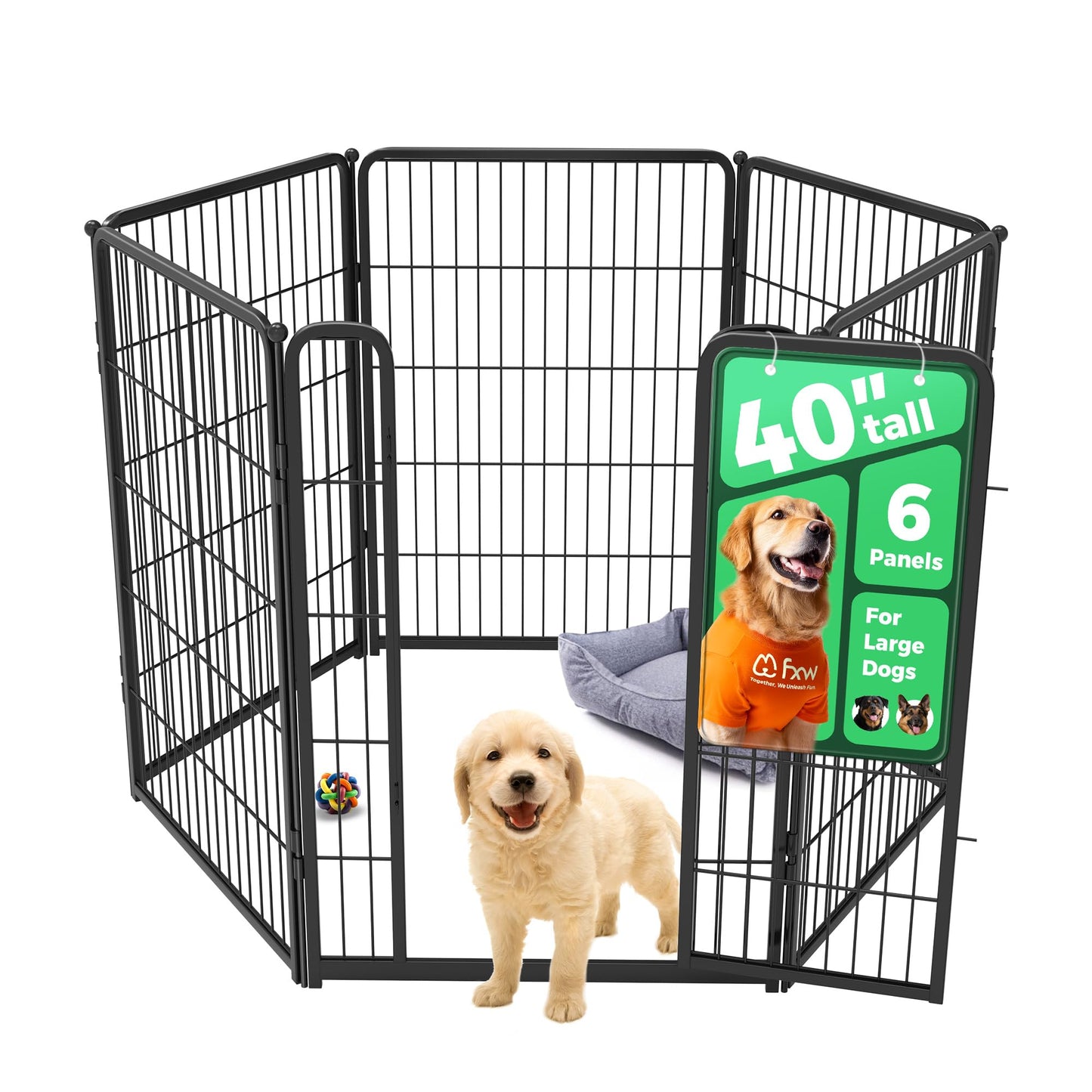 Indoor Dog Playpen Safe Secure Puppy Fence Stress Free