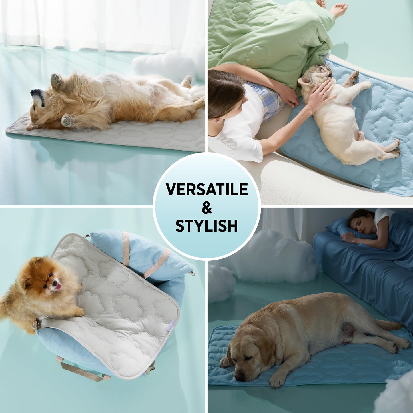 Cooling Dog Crate Pad Breathable Mesh Summer Mat