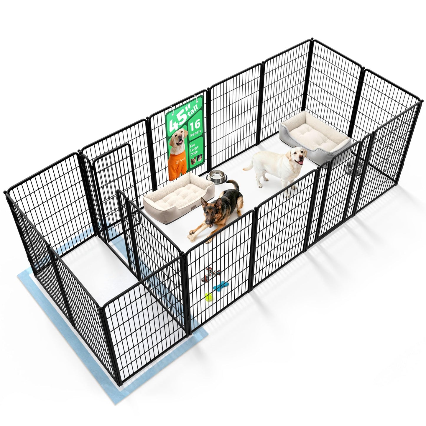 Indoor Dog Playpen Safe Secure Puppy Fence Stress Free