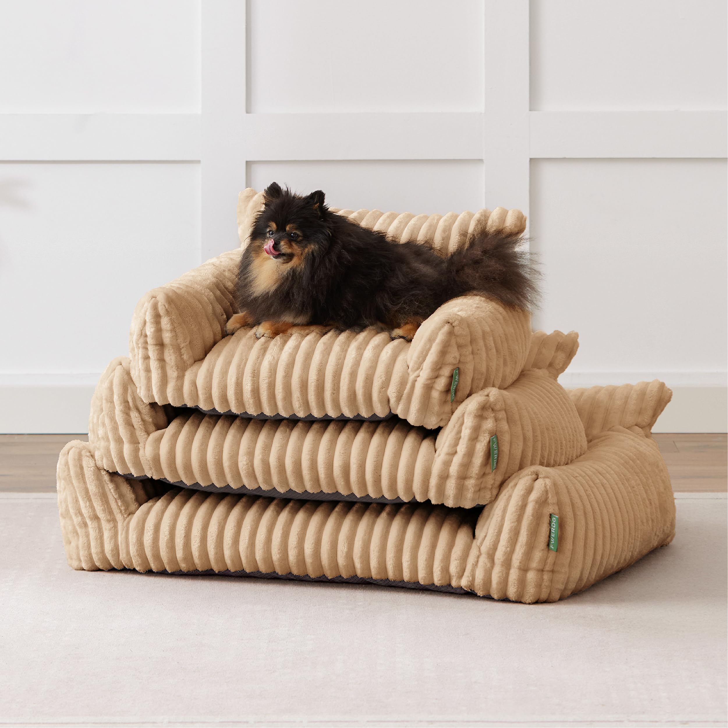 FWERDG Cute Couch Bed for Pets, Supportive Cat Sofa for Indoor Cats, Dog Sofa Bed for Dogs