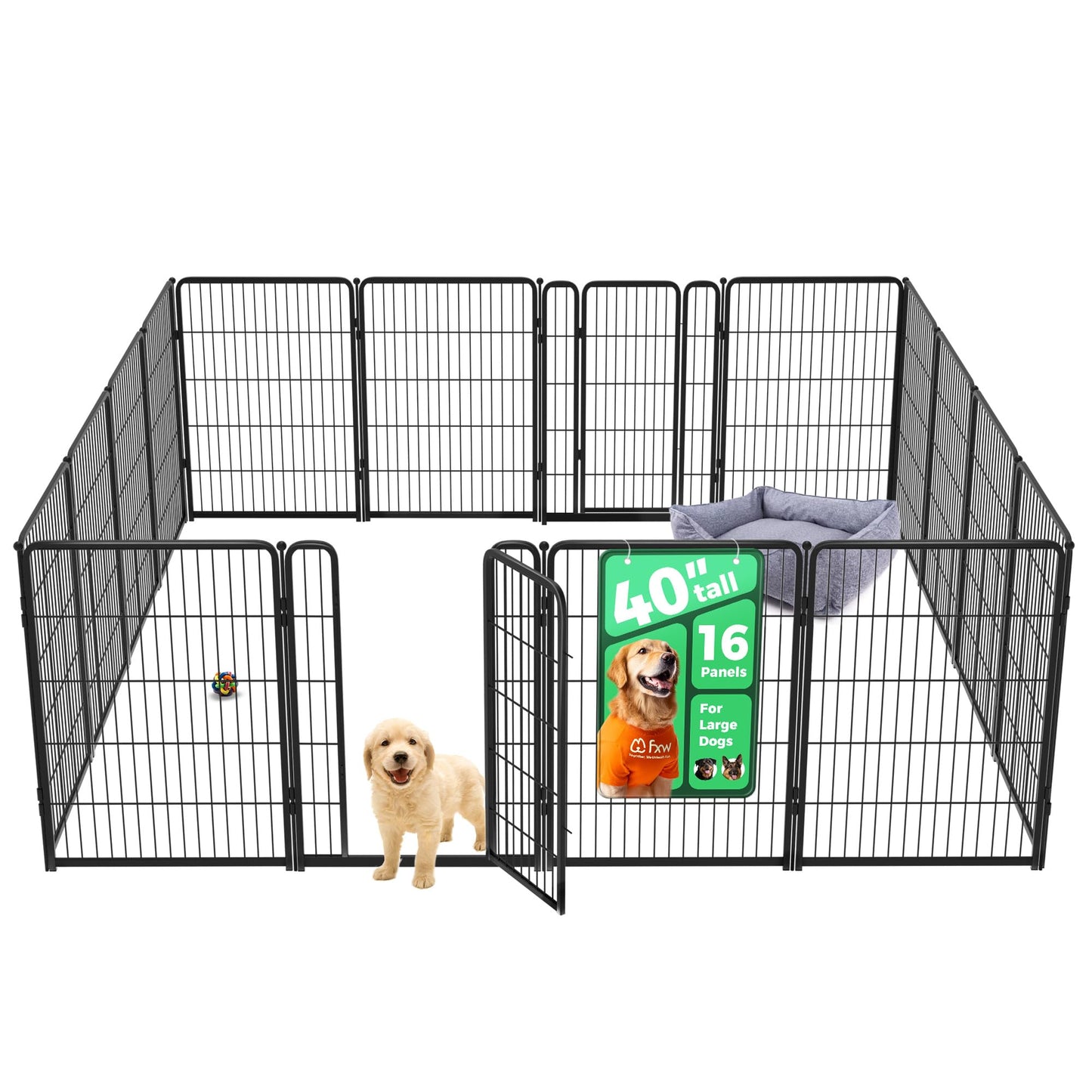 Indoor Dog Playpen Safe Secure Puppy Fence Stress Free