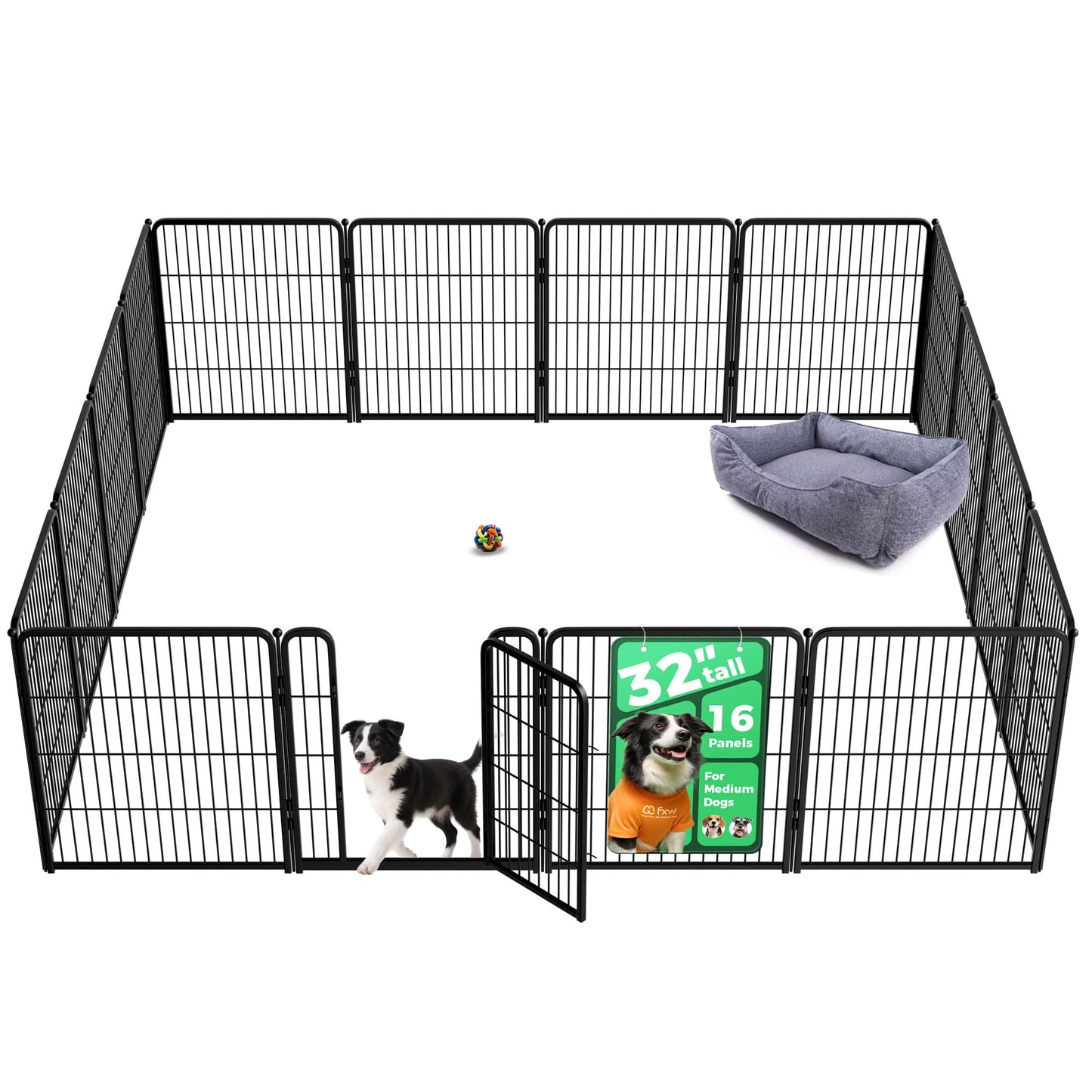 Indoor Dog Playpen Safe Secure Puppy Fence Stress Free