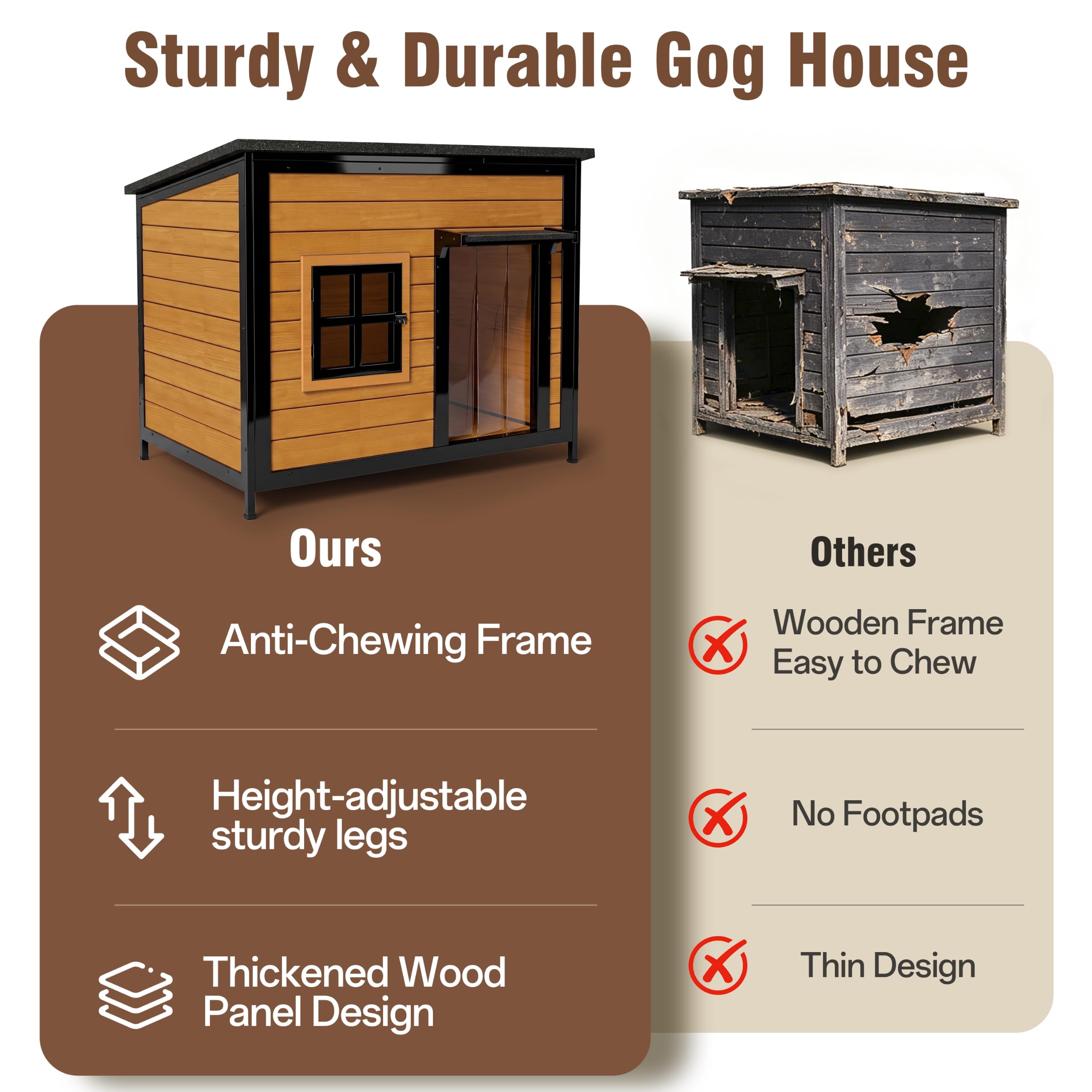 BuddyManor 59" Extra Large Dog House