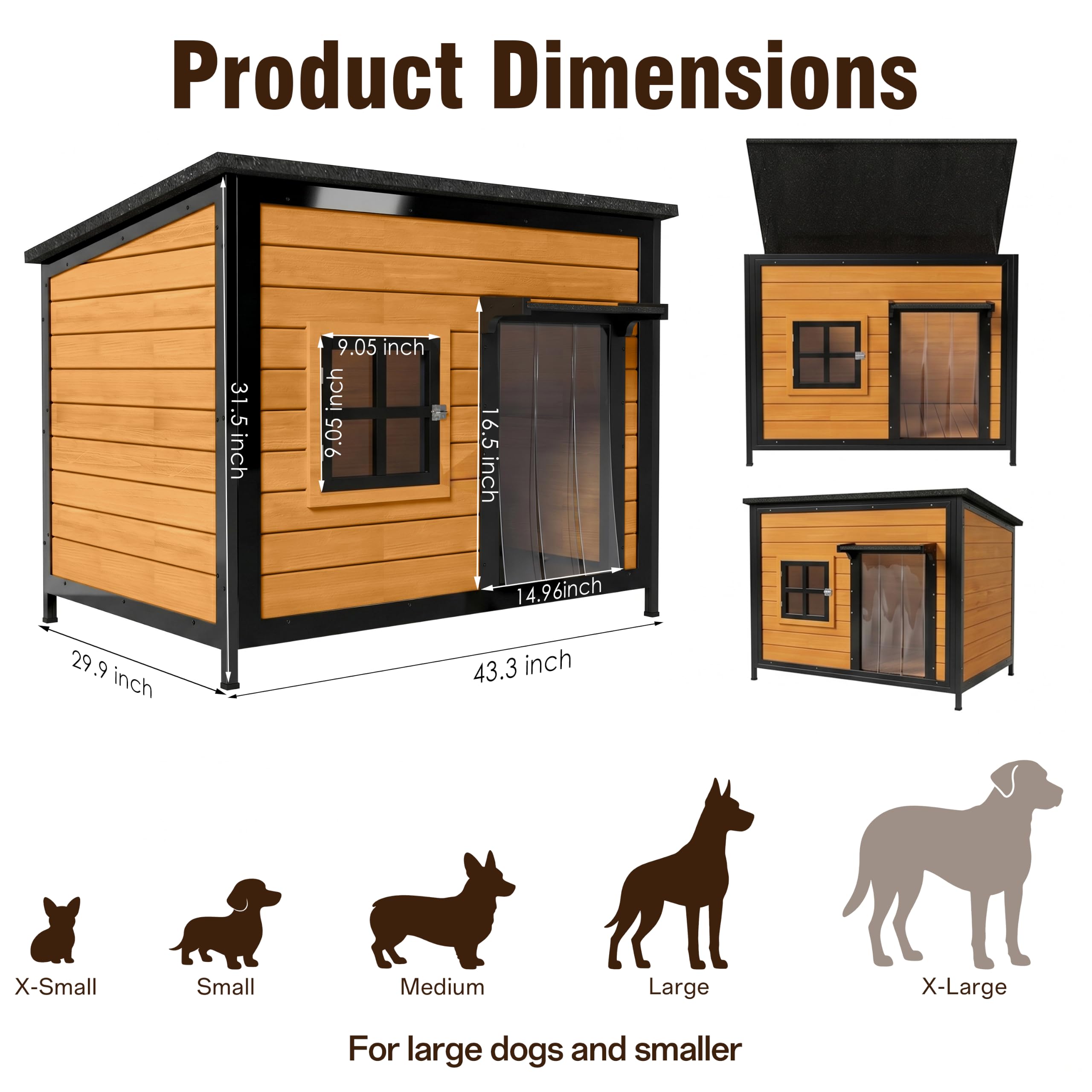 BuddyManor 59" Extra Large Dog House
