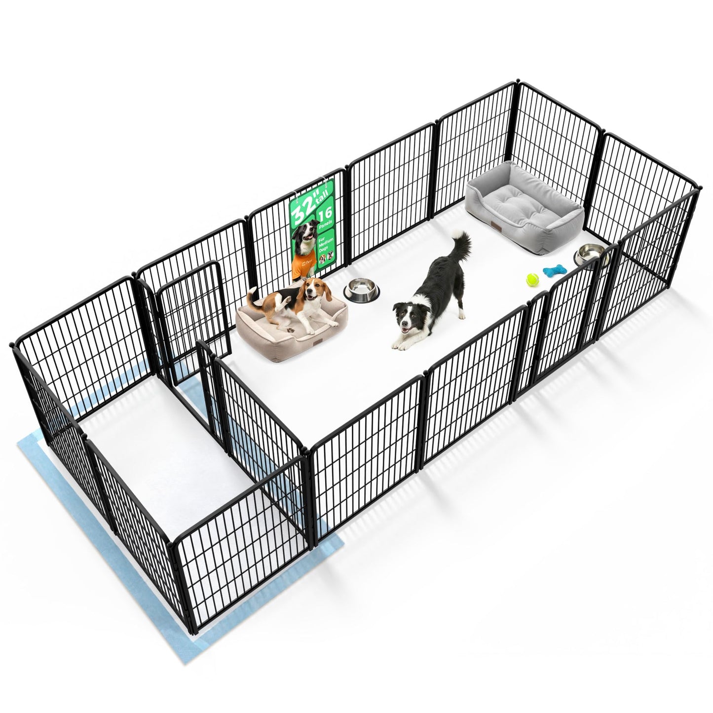 Indoor Dog Playpen Safe Secure Puppy Fence Stress Free
