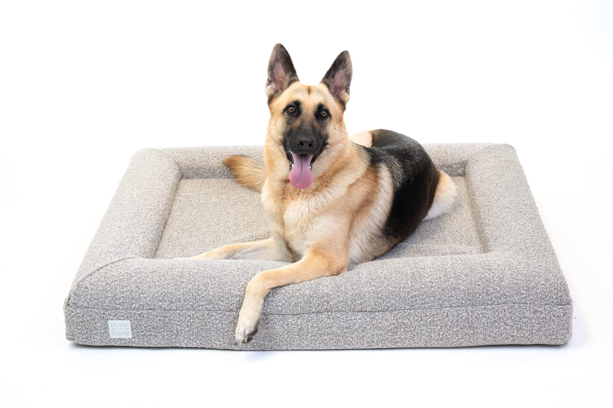 Bluewater Dog Boucle Orthopedic Memory Foam Bed with Machine Washable Boucle Cover and Waterproof Liner