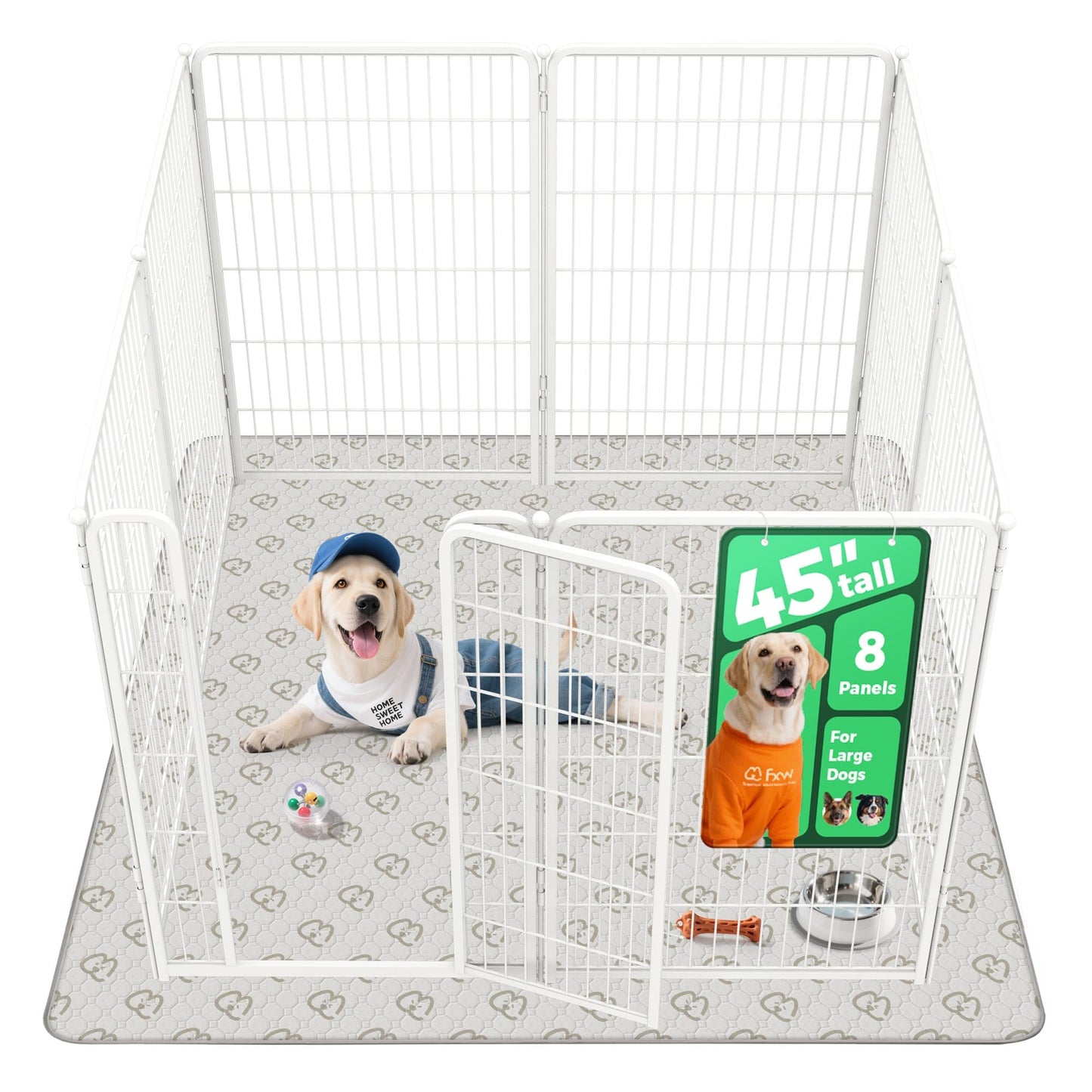 Indoor Dog Playpen Safe Secure Puppy Fence Stress Free