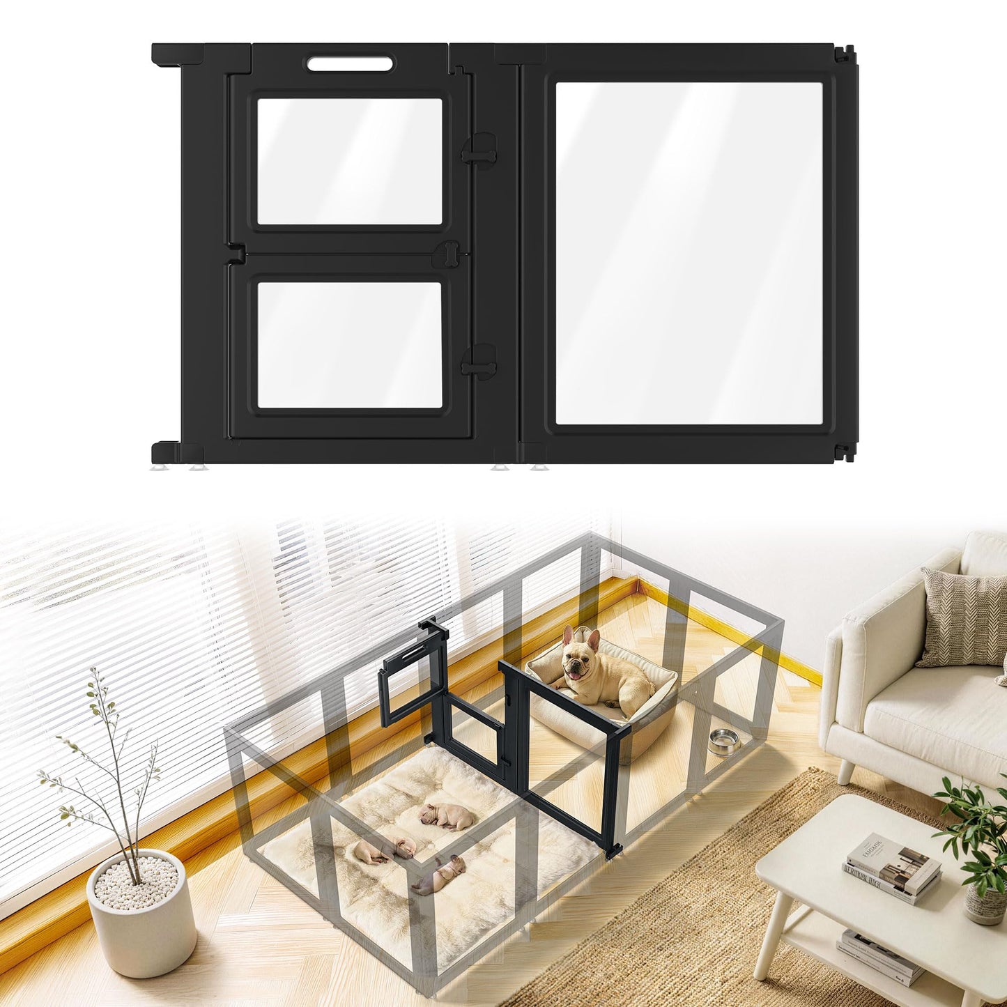 FXW AuraSpace Acrylic Indoor Dog Playpen