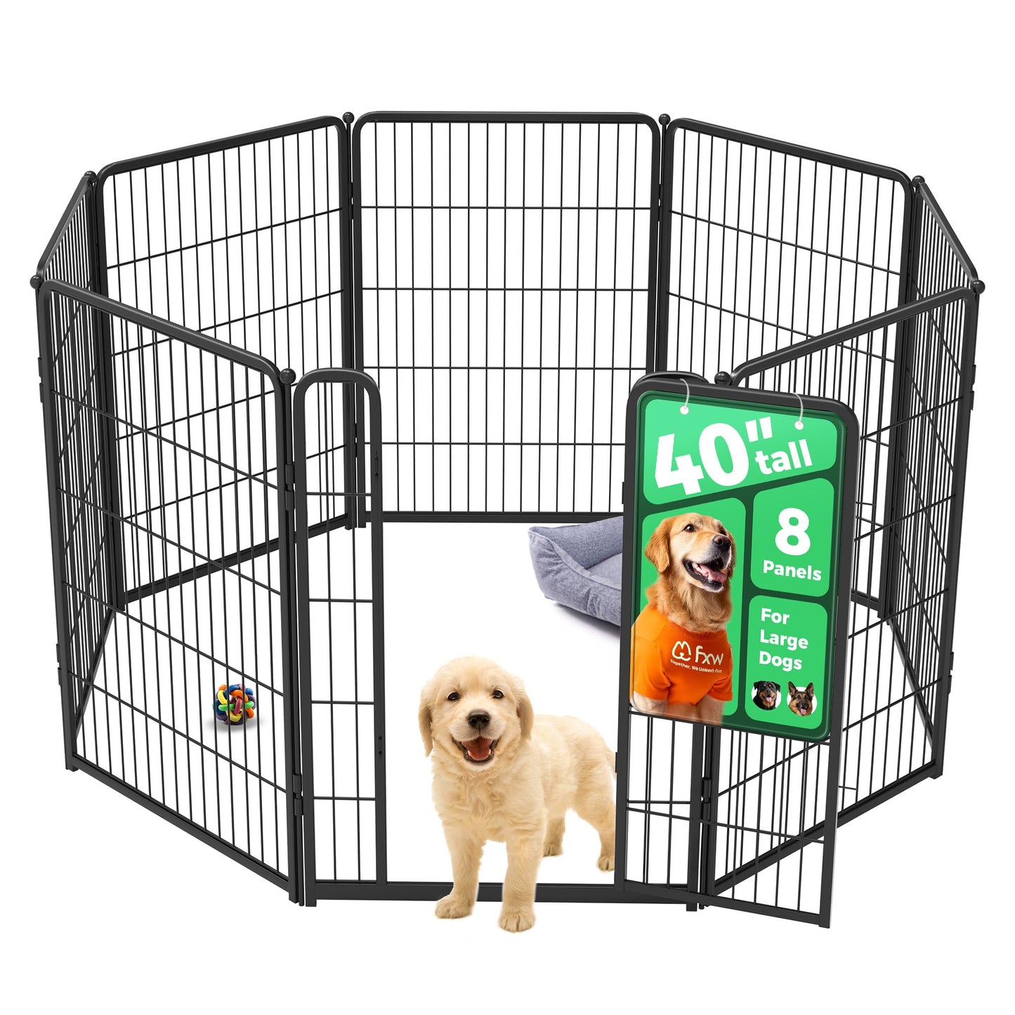 Indoor Dog Playpen Safe Secure Puppy Fence Stress Free