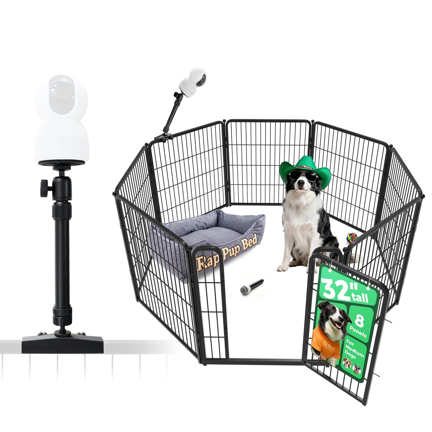 Indoor Dog Playpen Safe Secure Puppy Fence Stress Free