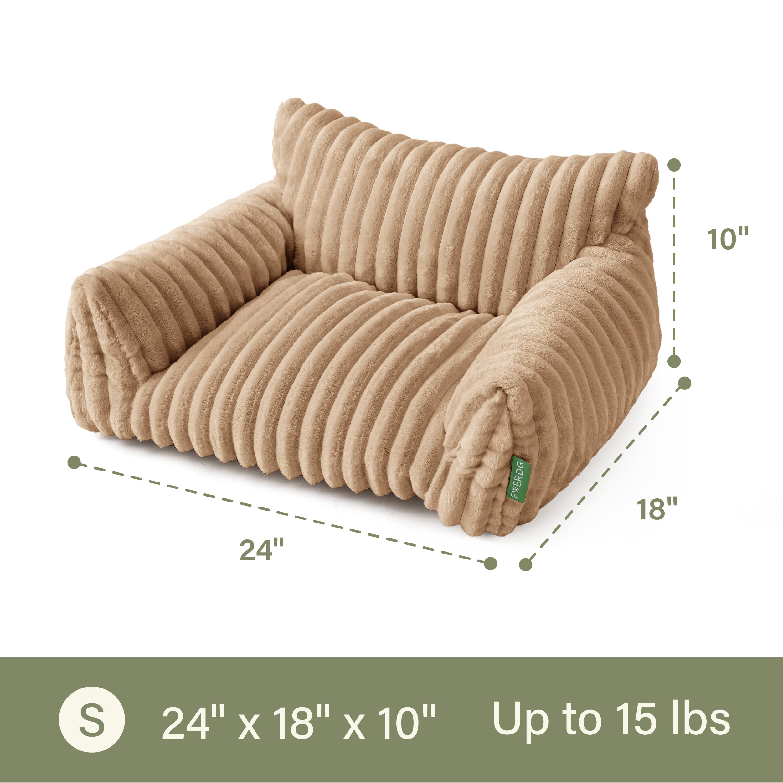 FWERDG Cute Couch Bed for Pets, Supportive Cat Sofa for Indoor Cats, Dog Sofa Bed for Dogs